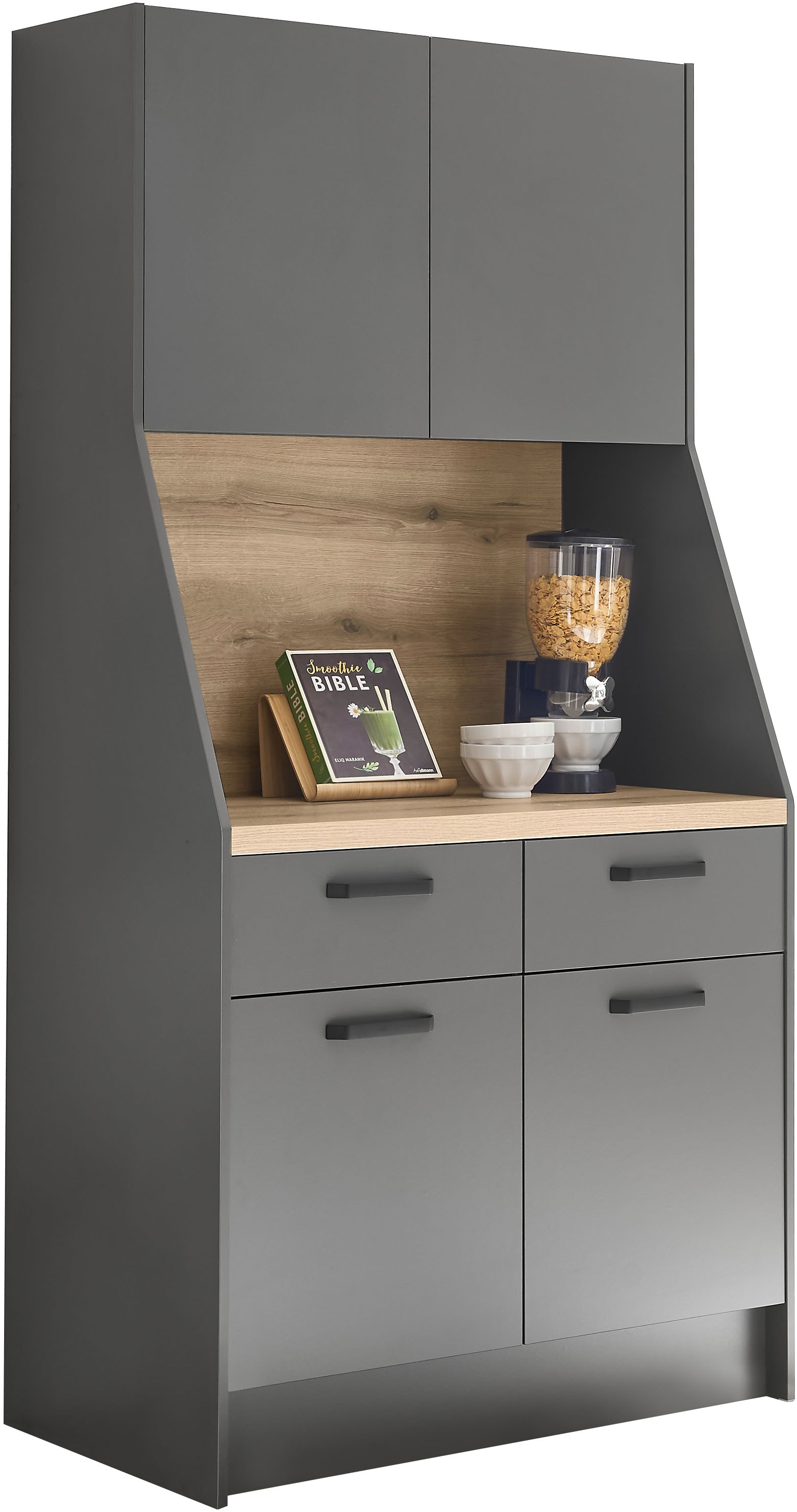 BASIC by Balculina Küchenbuffet "Mykonos, Küchenschrank BxHxT 103x205x58", günstig online kaufen