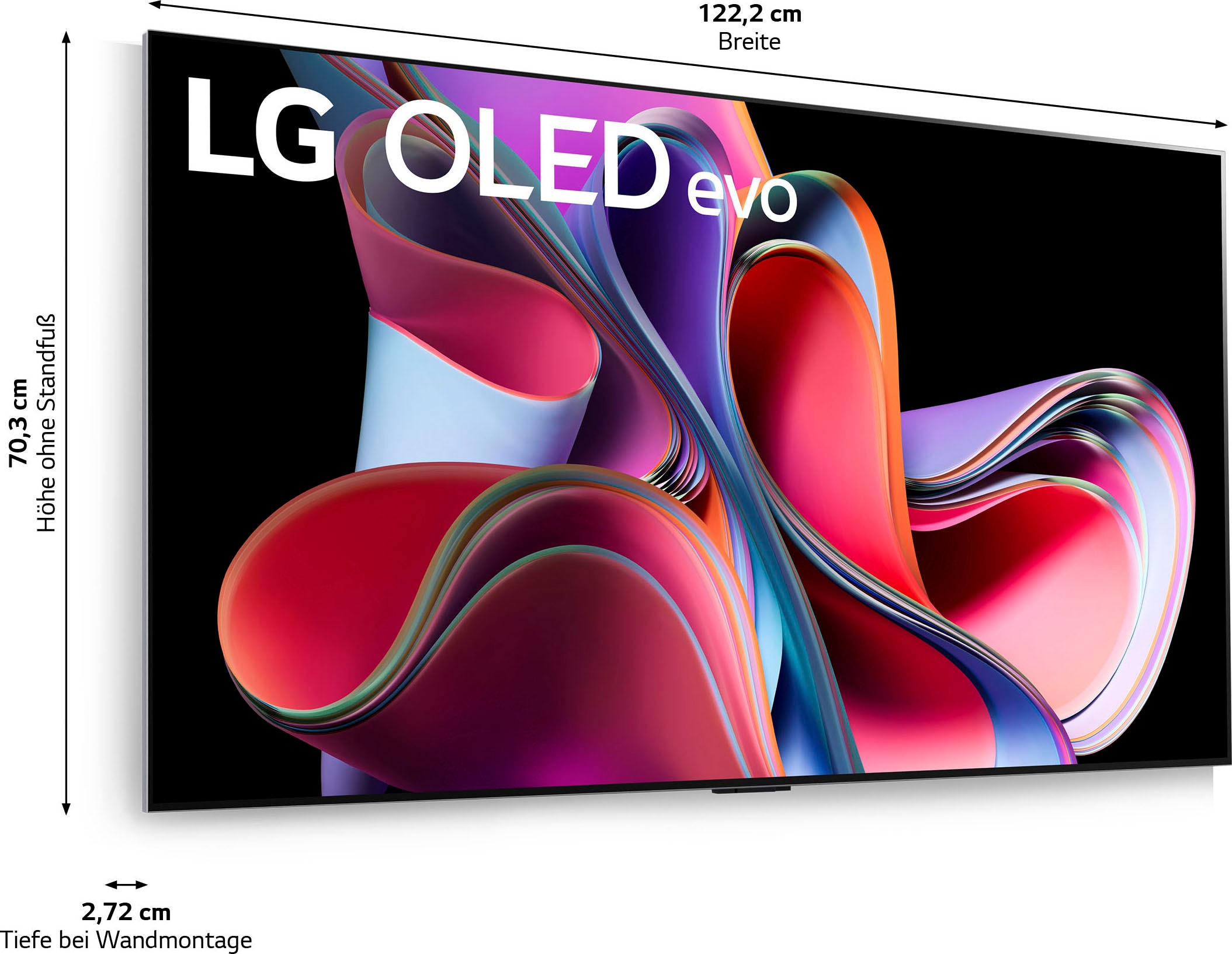 LG OLED-Fernseher »OLED55G39LA«, 139 cm/55 Zoll, 4K Ultra HD, Smart-TV, OLED evo, α9 Gen6 4K AI-Prozessor, Brightness Booster Max