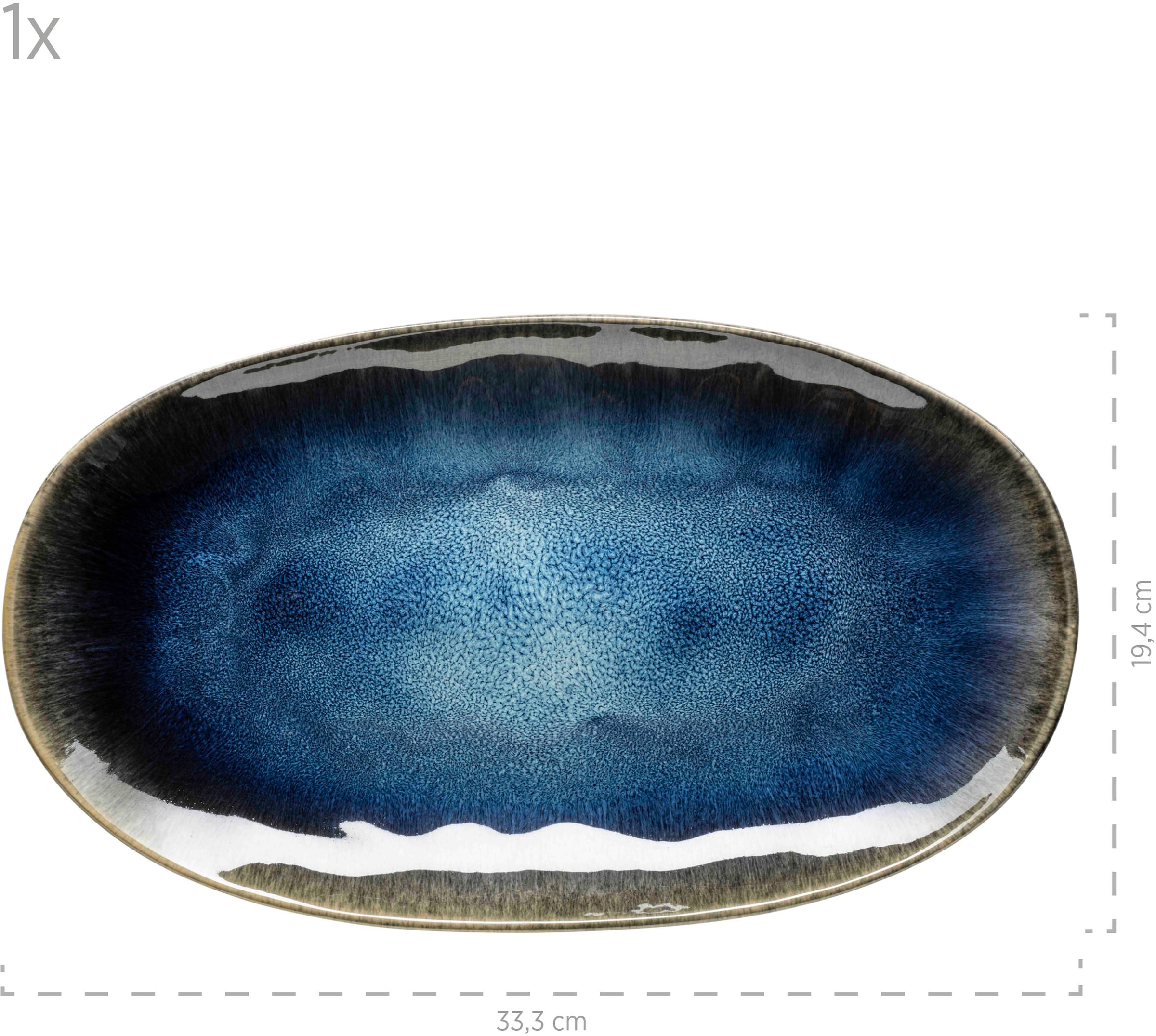 MÄSER Servierplatte »Frozen, Servierplatten-Set, Steinzeug«