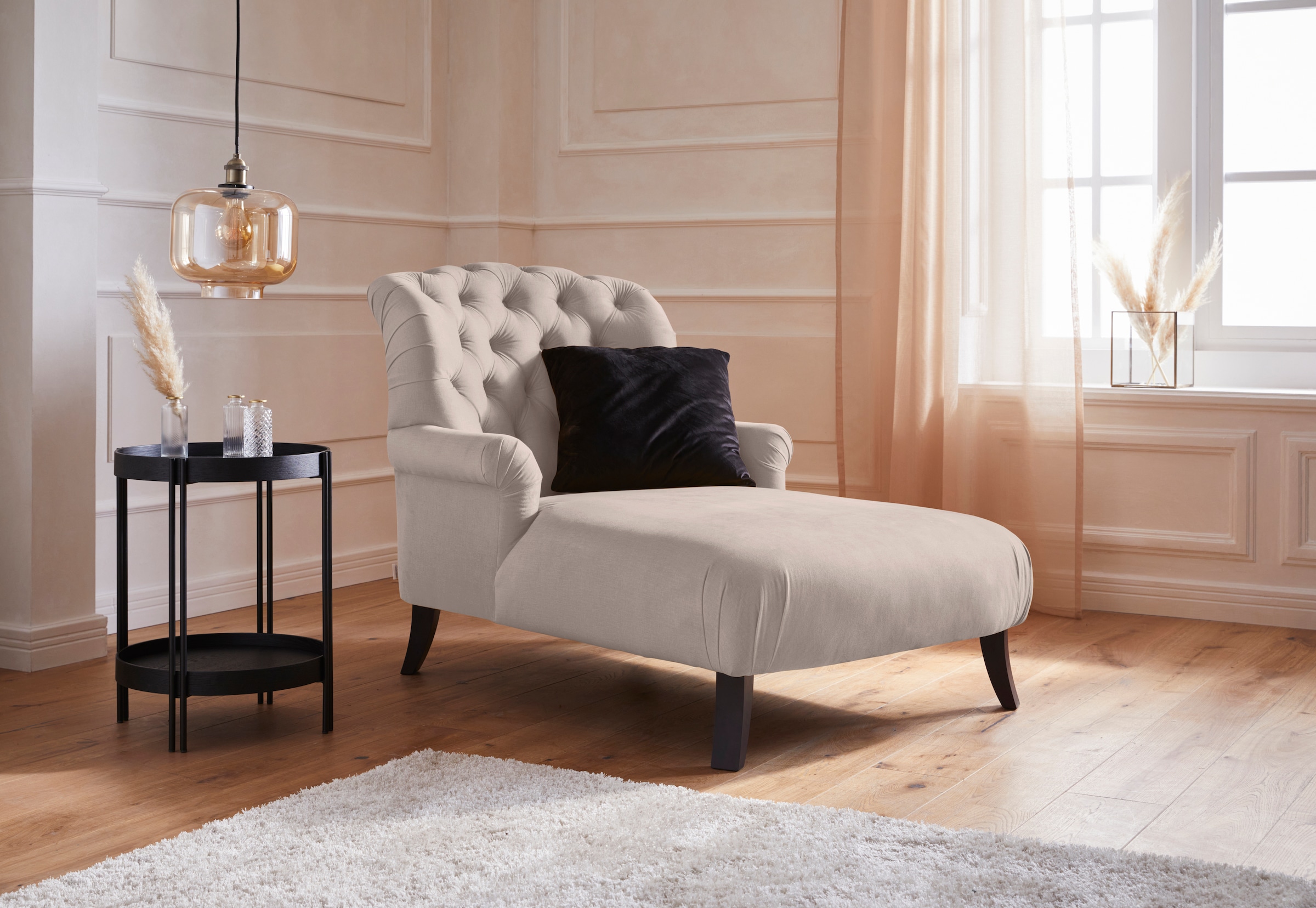 Home affaire Loveseat »Amiens Sessel Loungesessel«, mit wunderschöner Knopfheftung im Rücken