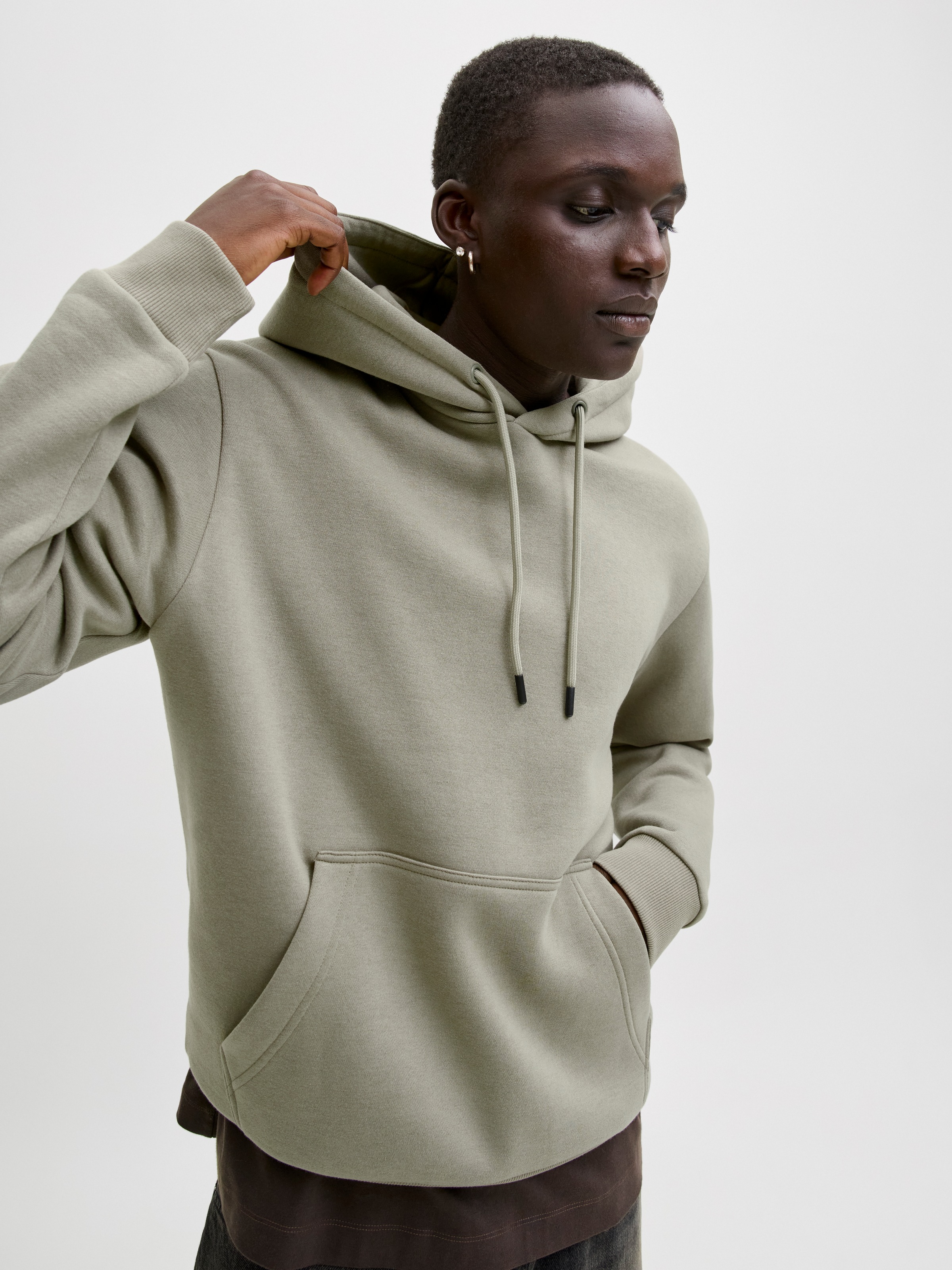 Jack & Jones Kapuzensweatshirt »JJEBRADLEY SWEAT HOOD NOOS«, Materialmix, relaxed fit

