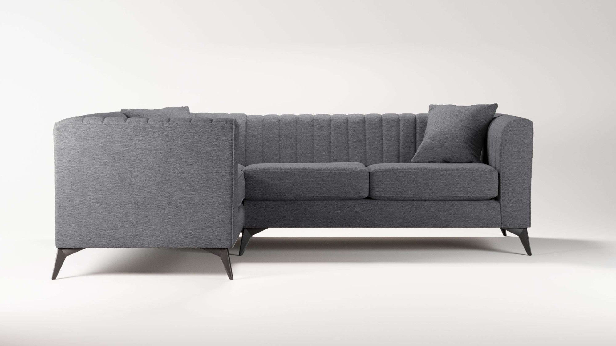 Places of Style Ecksofa "MATTHEW L-Form ideal für kleine Räume, Maße B/T/H: günstig online kaufen