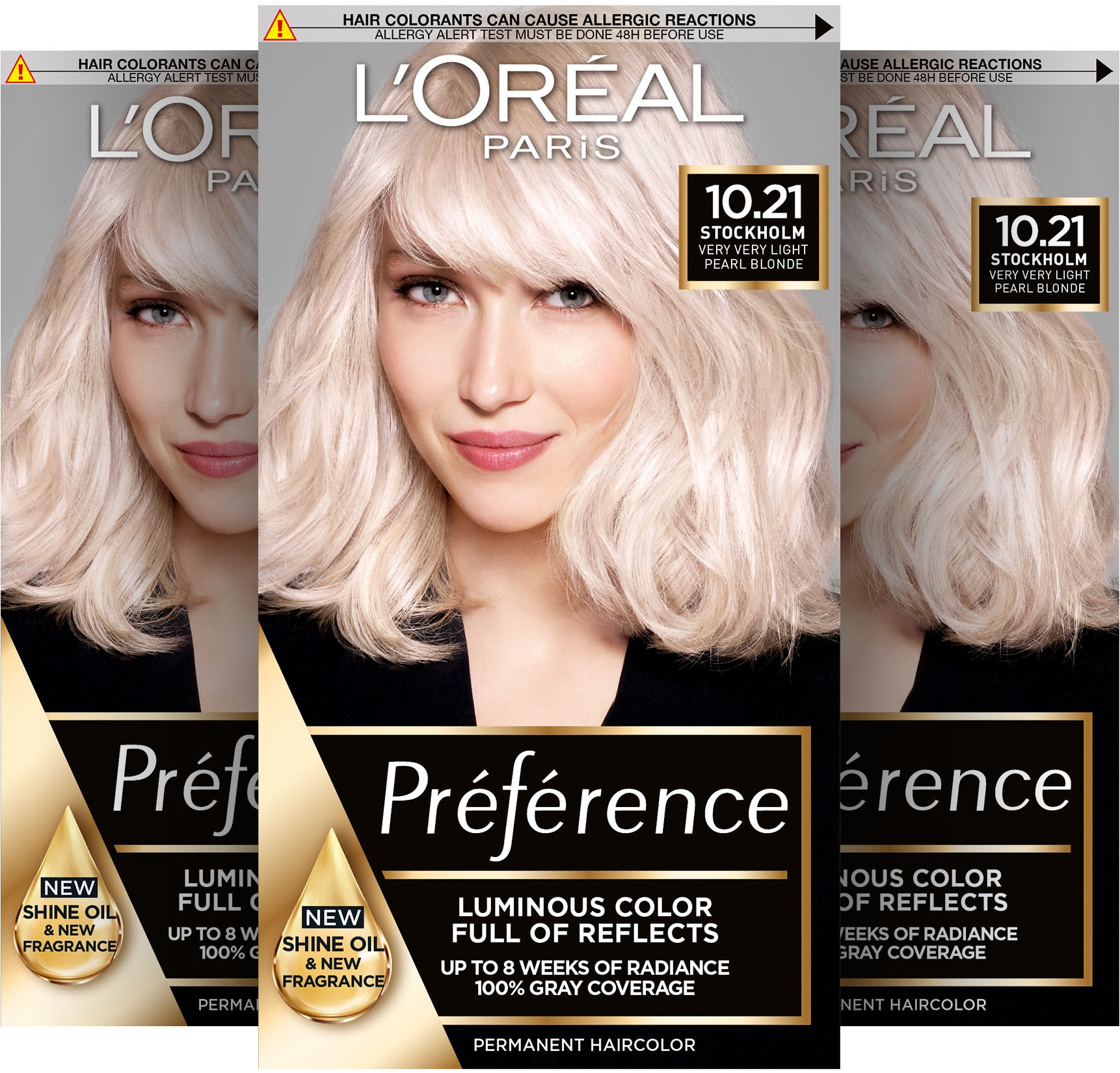 LORÉAL PARIS 1100000002199 "PRÉFÉRENCE HAARFARBE" dauerhafte Haarcoloration mit 100% Grauabdeckung