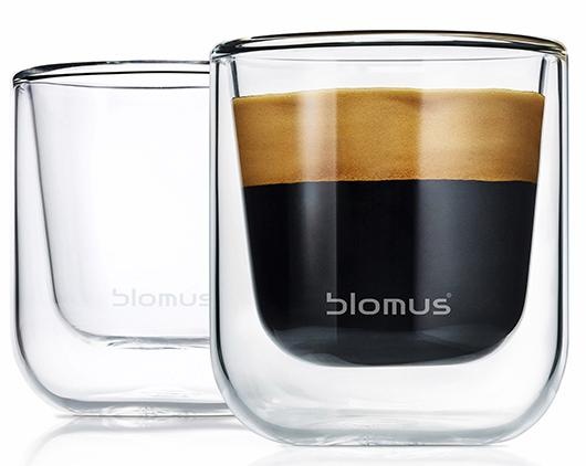 BLOMUS Espressoglas "NERO", (Set, 2 tlg.), Doppelwandig, 2-teilig