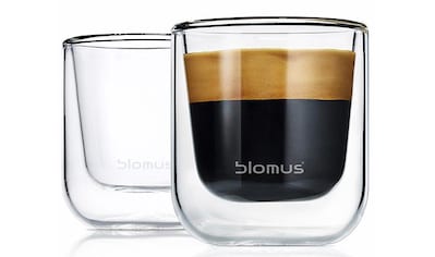 Espressoglas »NERO«, (Set, 2 tlg.), Doppelwandig, 2-teilig