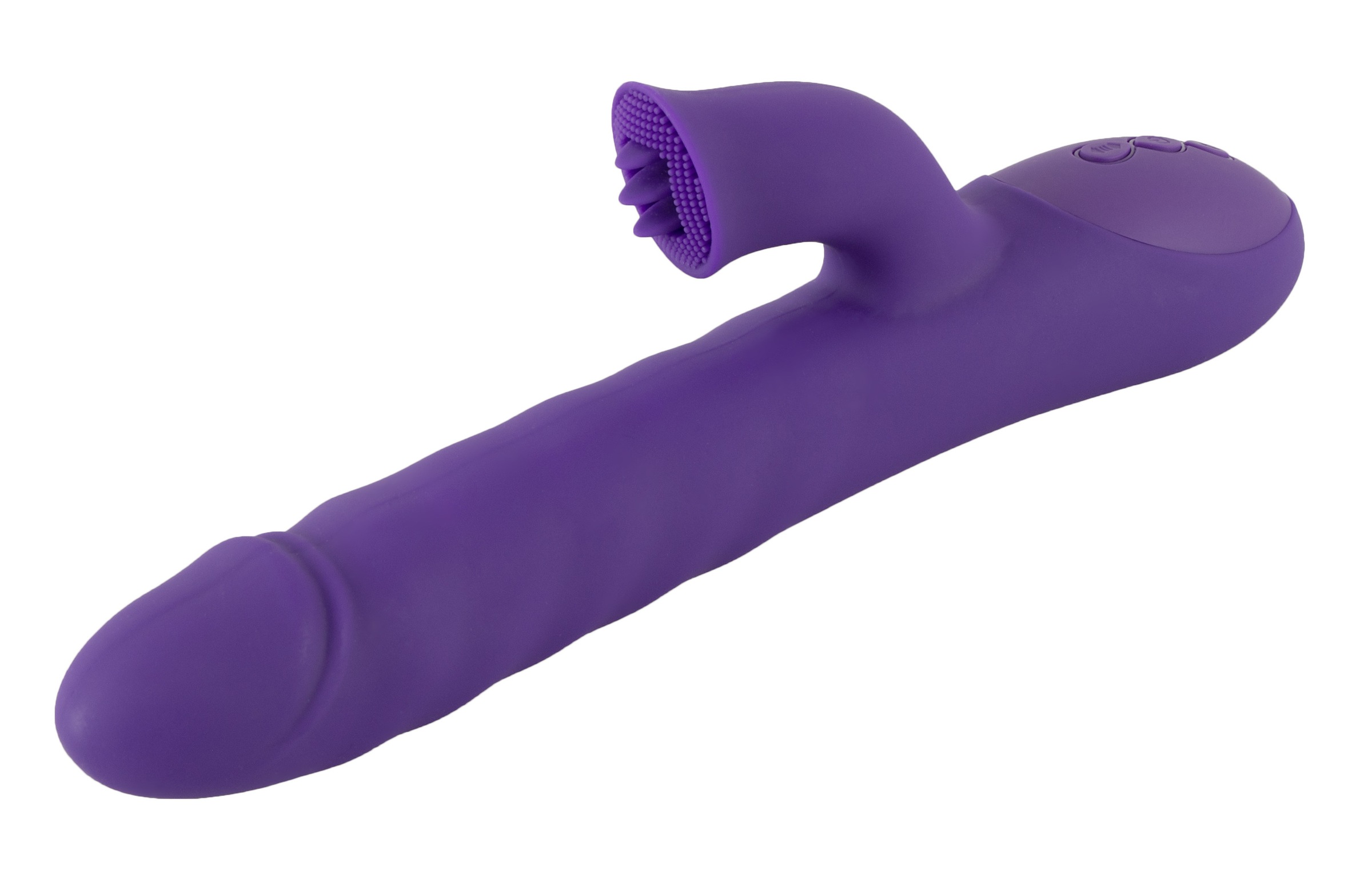 Sweet Smile Vibrator »Stoßvibrator mit Klitorisreizer Thrusting & Rotating Pearl Vibrator«