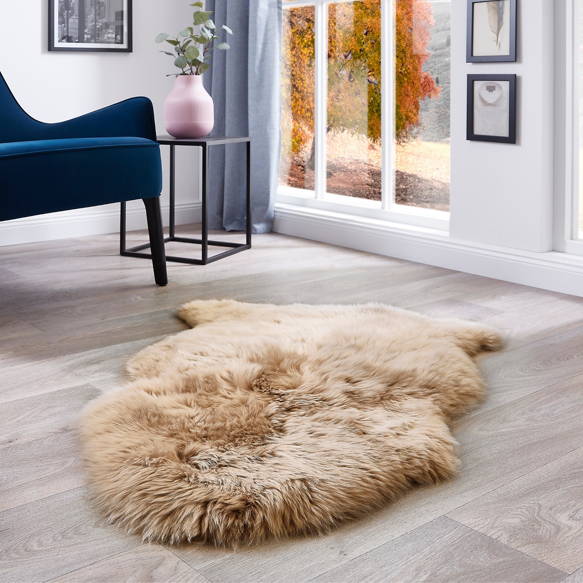 Thumbnail - LUXOR living Fellteppich "Schaffell Namika" fellförmig 50 mm Höhe echtes Lammfell, weich & flauschig, große Farbauswahl,...