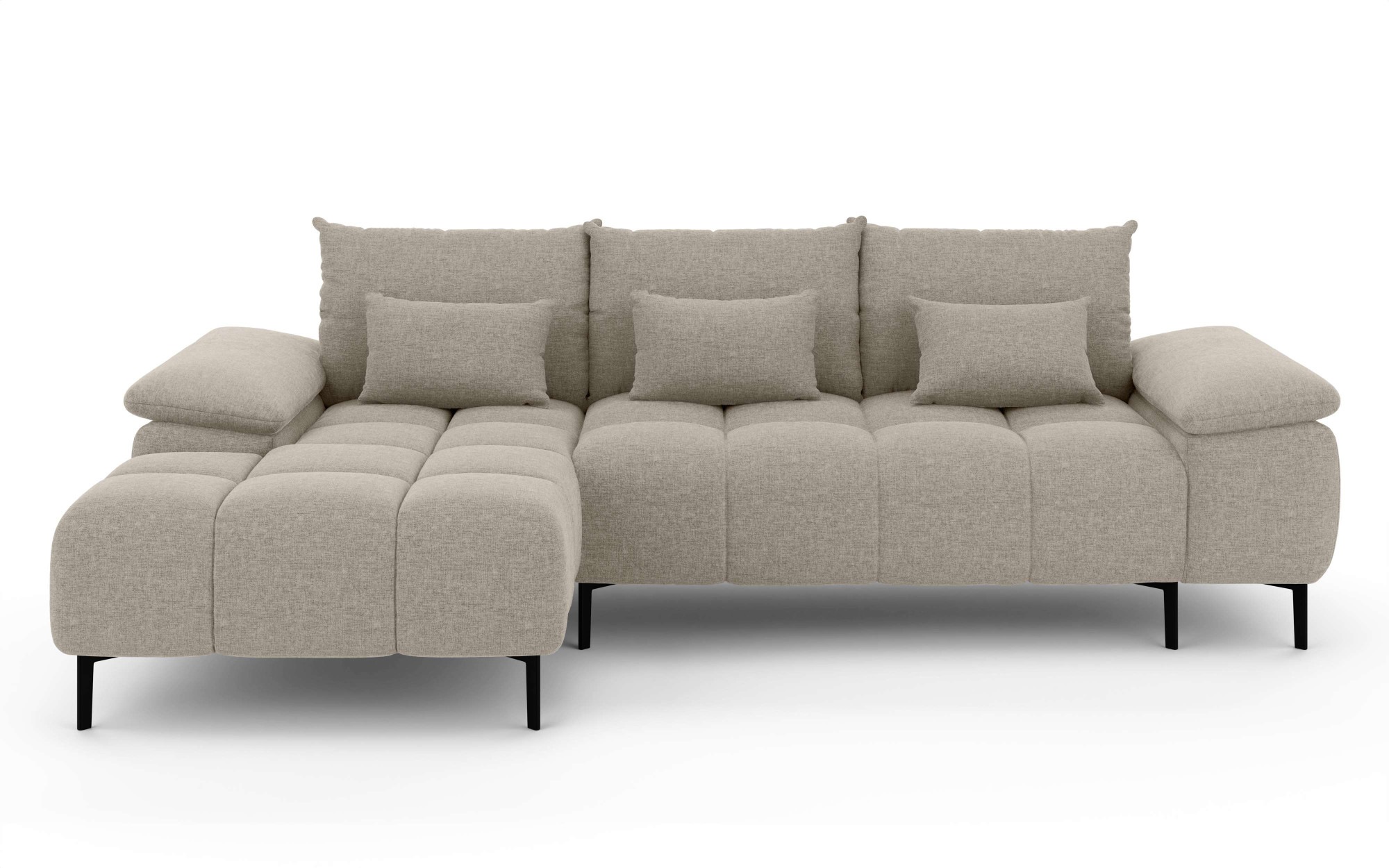 INOSIGN Ecksofa "DROMARA Schlafsofa mit Bettkasten, Maße: B/T/H 277/141/91 günstig online kaufen