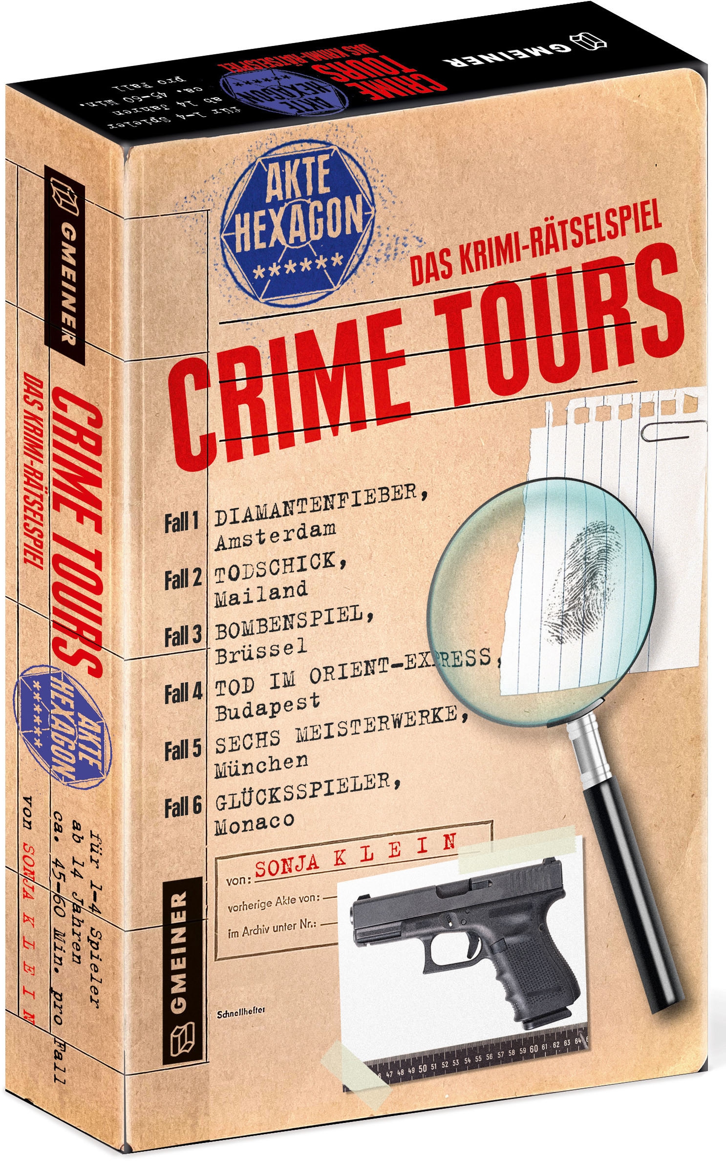 GMEINER Spiel »Crime Tours - Akte Hexagon« Made in Germany