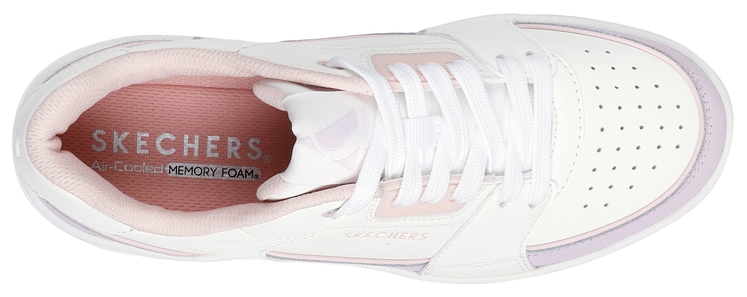 Skechers Sneaker »UNO COURT-COURTED STYLE«, Skater Schuh, Retro Sneaker mit Memory Foam