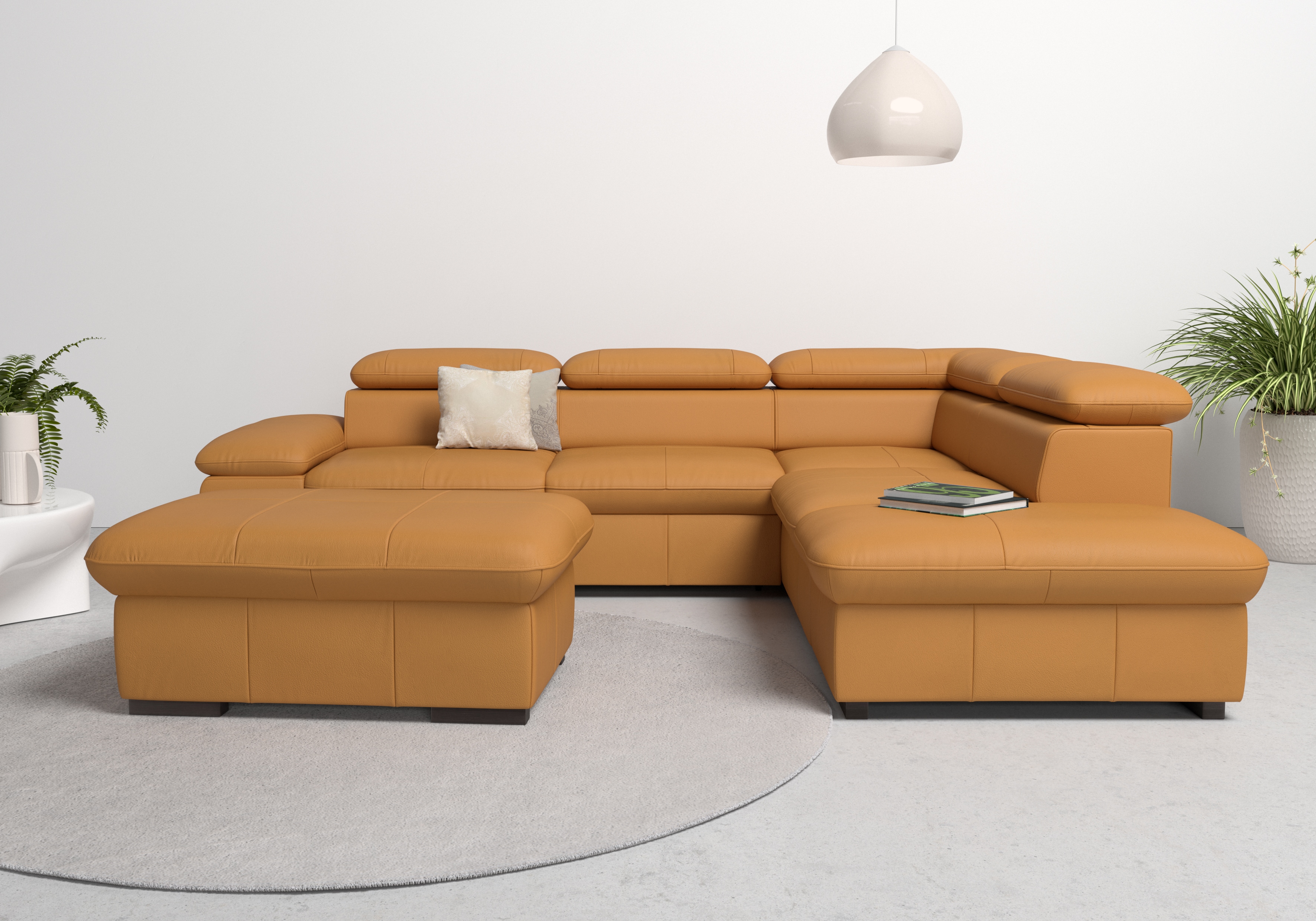 OTTO home Ecksofa "Alberto L-Form" mit Kopfteilverstellung, wahlweise mit Schlaffunktion