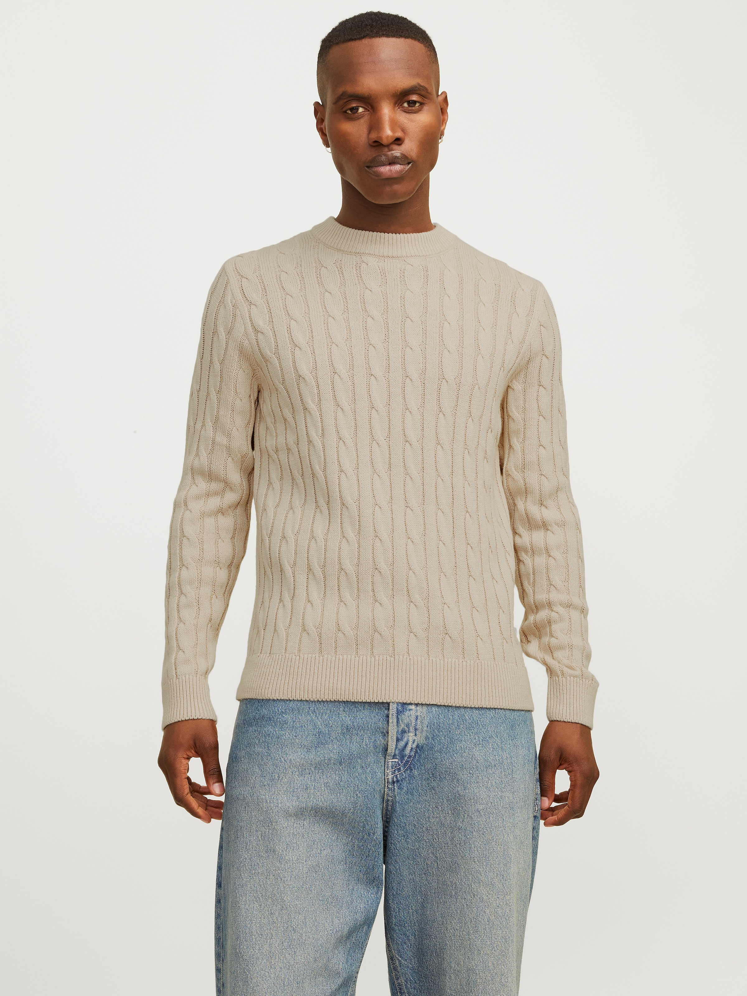 Jack & Jones Rundhalspullover "JJEROSS KNIT CREW NECK SN"