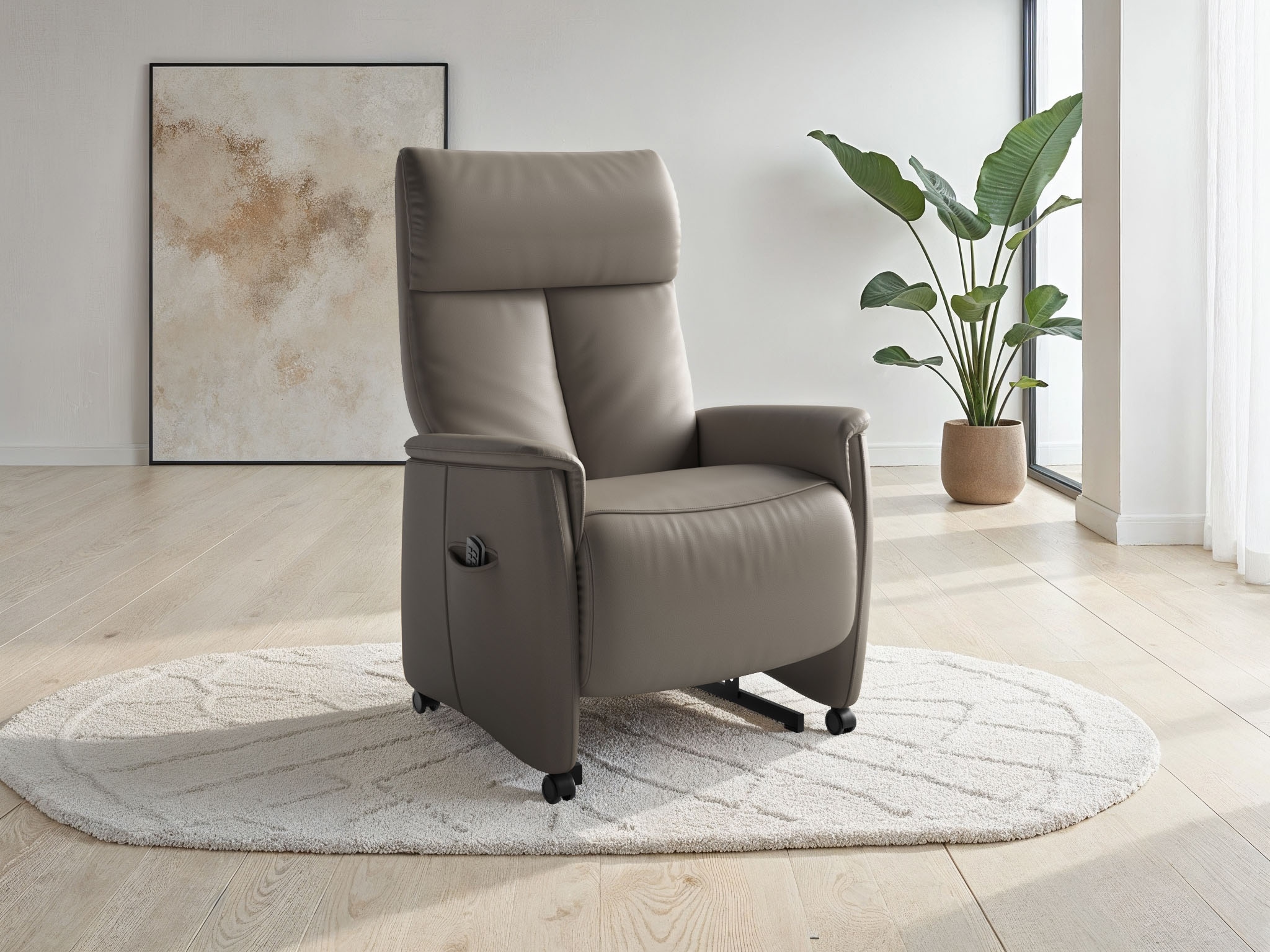 sit&more TV-Sessel "Cremona Comfort" wahlweise manuell oder elektrischer Funktion mit Akku