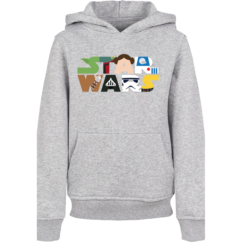 F4NT4STIC Hoodie »F4NT4STIC Kinder Star Wars Character Logo with Basic Kids Hoody«, (1 tlg.)