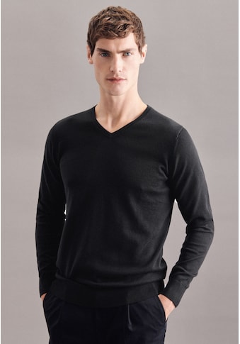seidensticker V-Ausschnitt-Pullover »Schwarze Rose«, Langarm V-Neck Uni kaufen