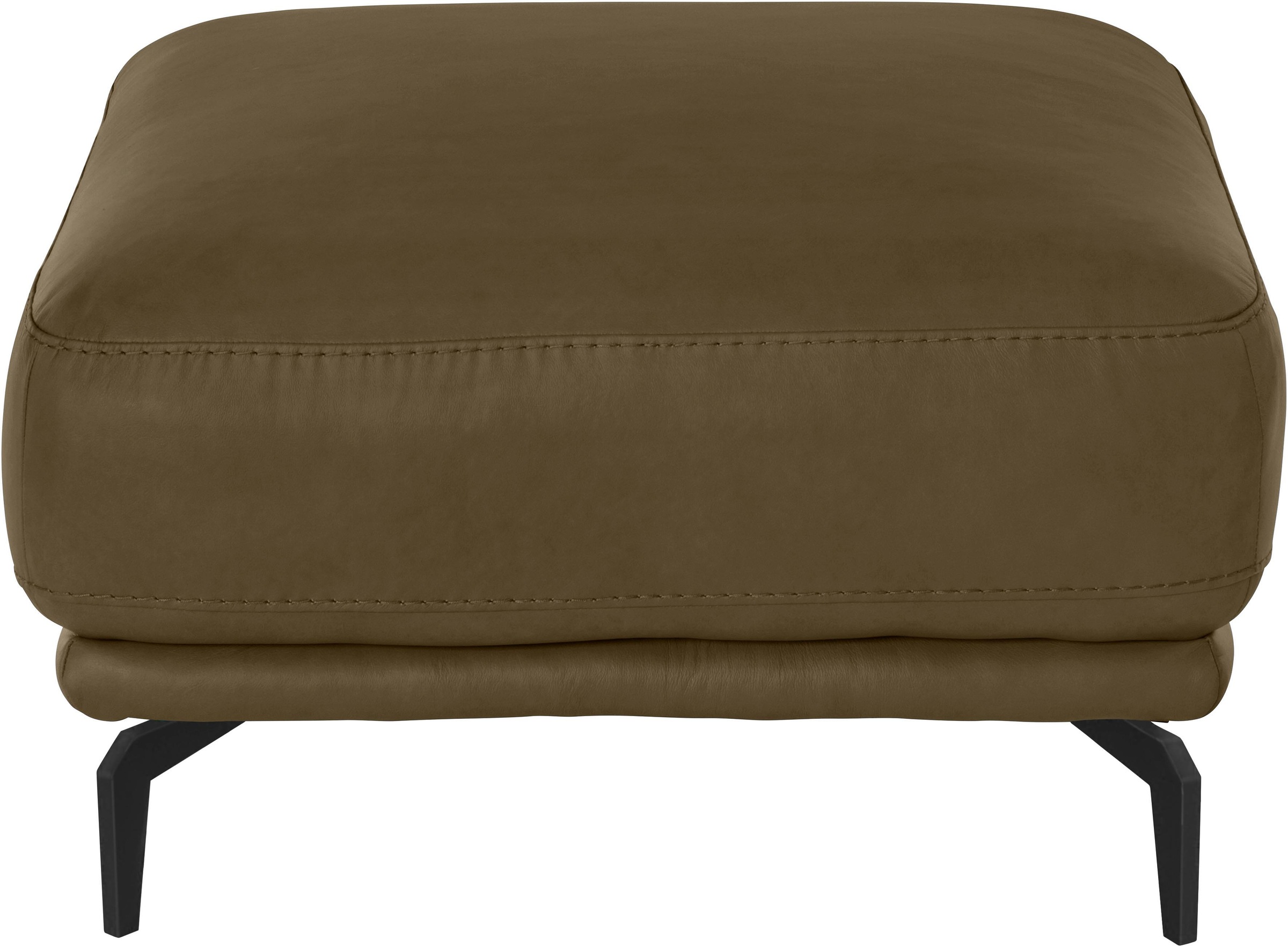 W.SCHILLIG Hocker »montanaa« mit Metallfüßen in Schwarz pulverbeschichtet, Breite 71 cm