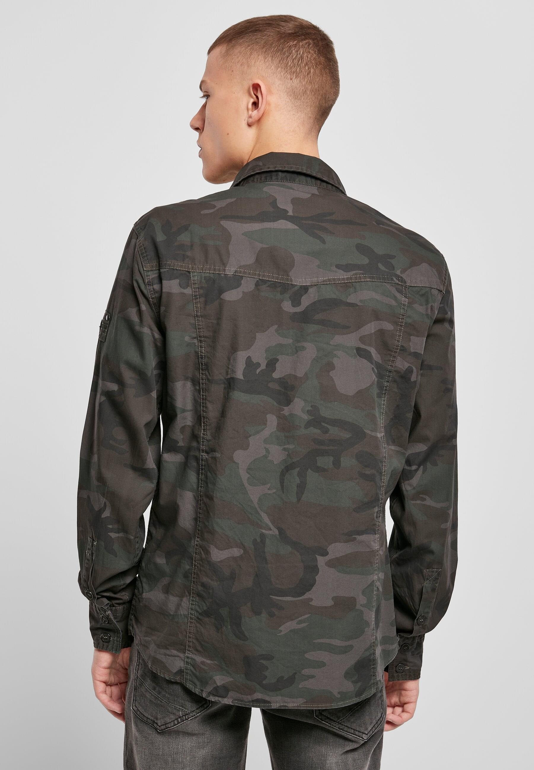 Brandit Langarmhemd »Brandit Herren Slim Worker Shirt«, (1 tlg.)