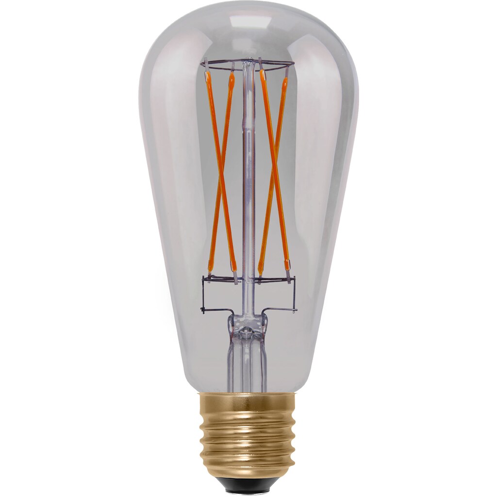 SEGULA LED-Leuchtmittel »LED Rustika Long Style smokey grau«, E27, Warmweiß