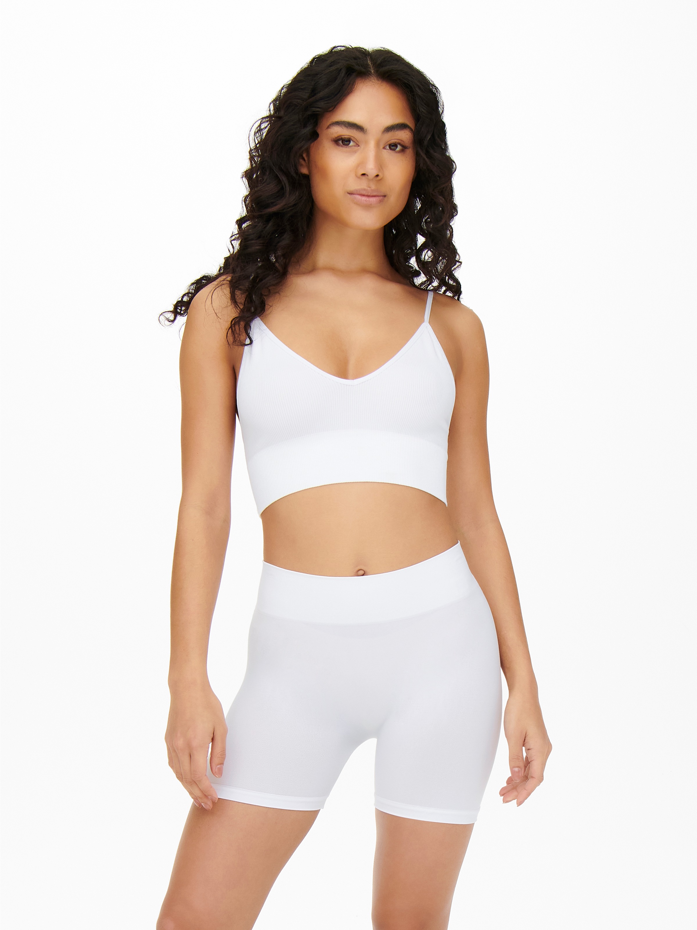 Thumbnail - ONLY Radlerhose "ONLVICKY – Nahtlose Shorts mit elastischem Bund für optimalen Sitz" sehr figurbetont, Jersey, Kunstfase...