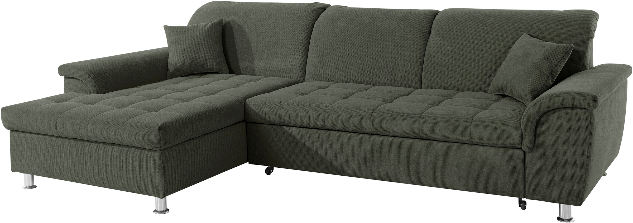 DOMO collection Ecksofa »Franzi L-Form«, wahlweise mit Kopfteilverstellung (dann Tiefe: 170 cm)