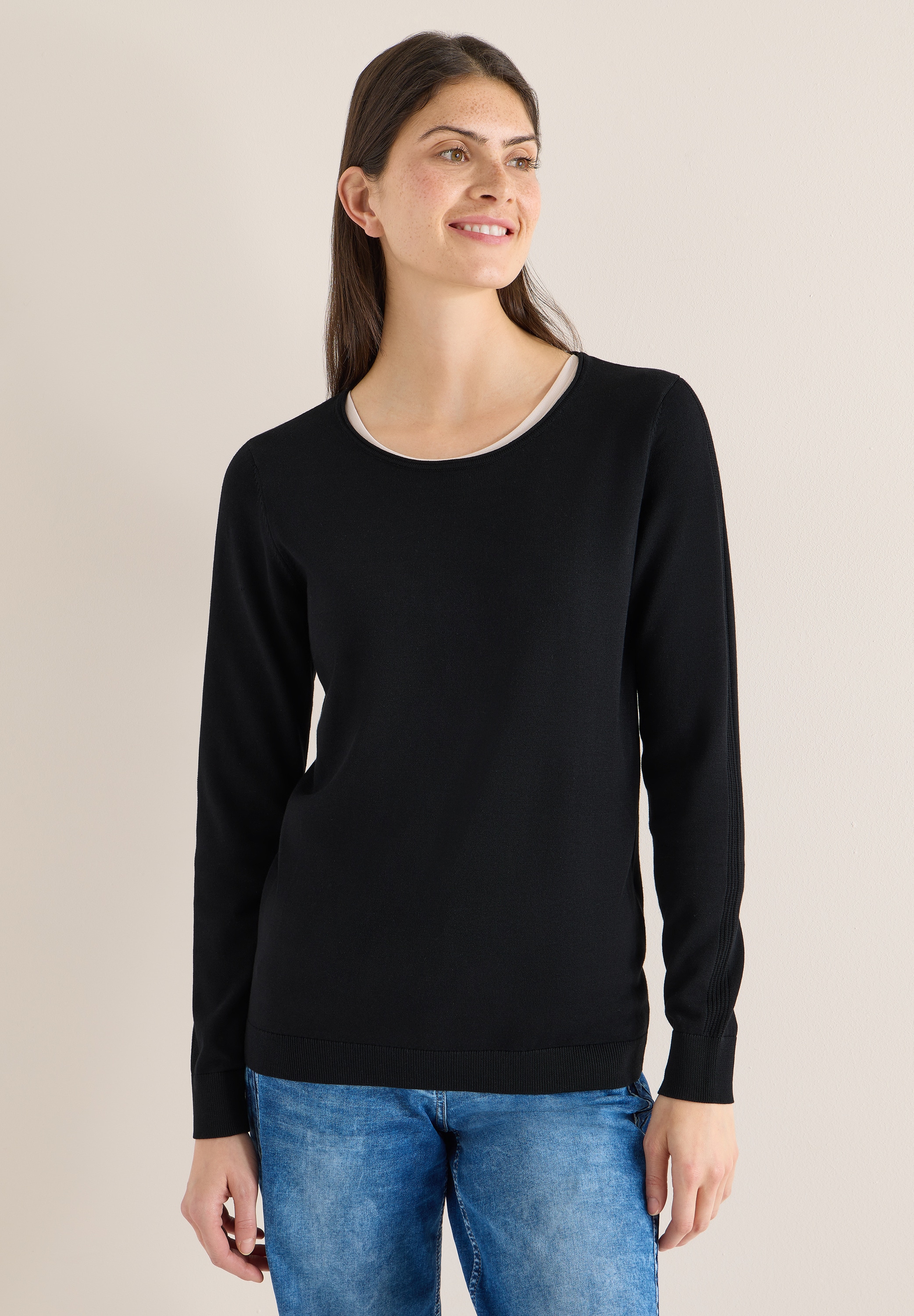 Cecil Strickpullover aus Feinstrick