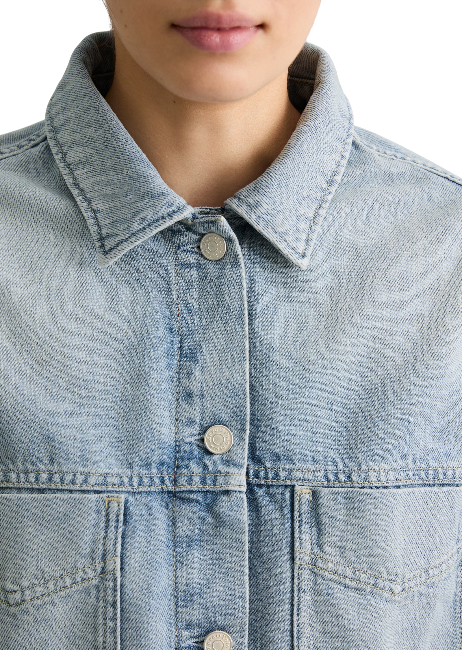 Marc O'Polo DENIM Jeansjacke »aus reiner Baumwolle« ohne Kapuze