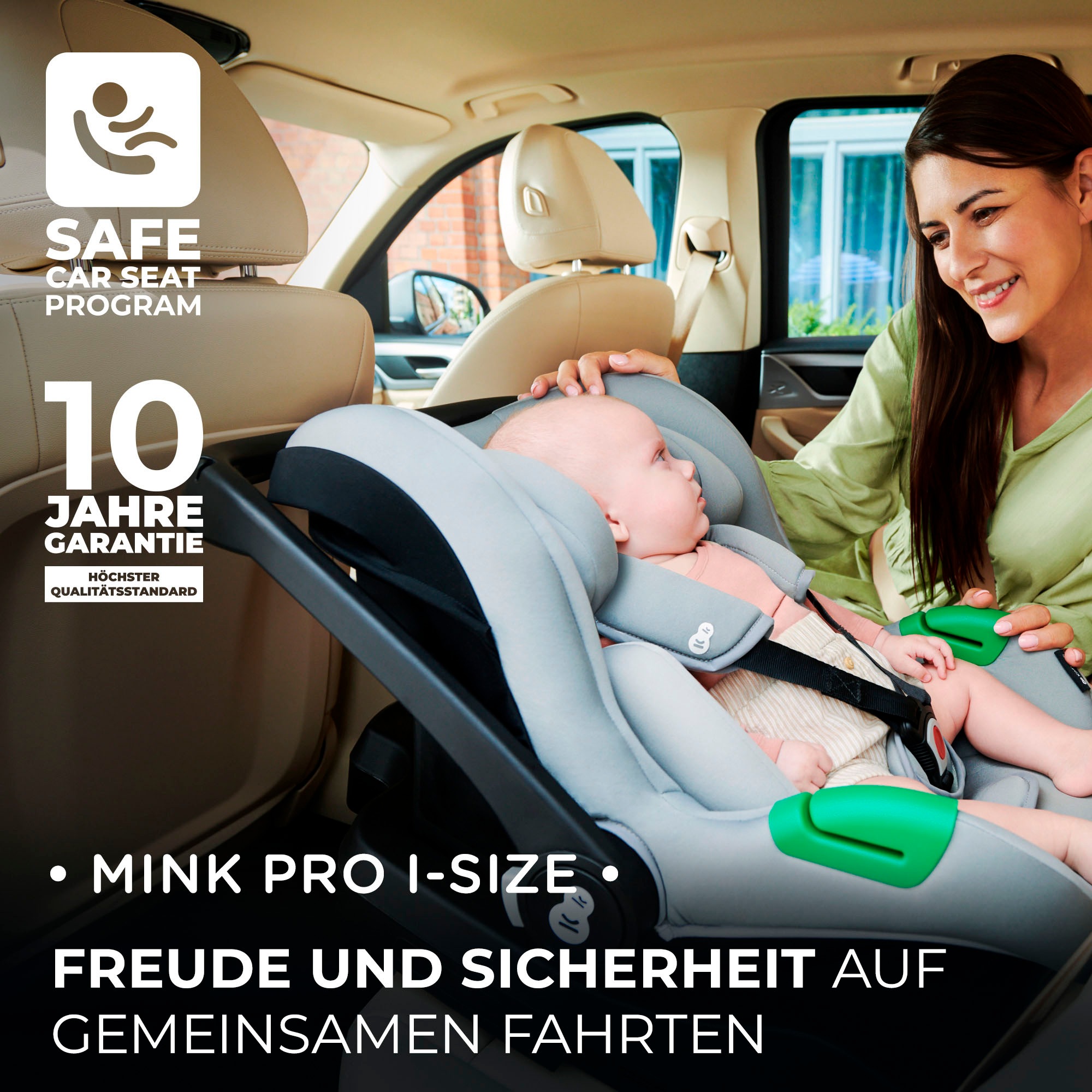 Kinderkraft Autokindersitz »MINK PRO i-Size + MINK FX Basis Set«