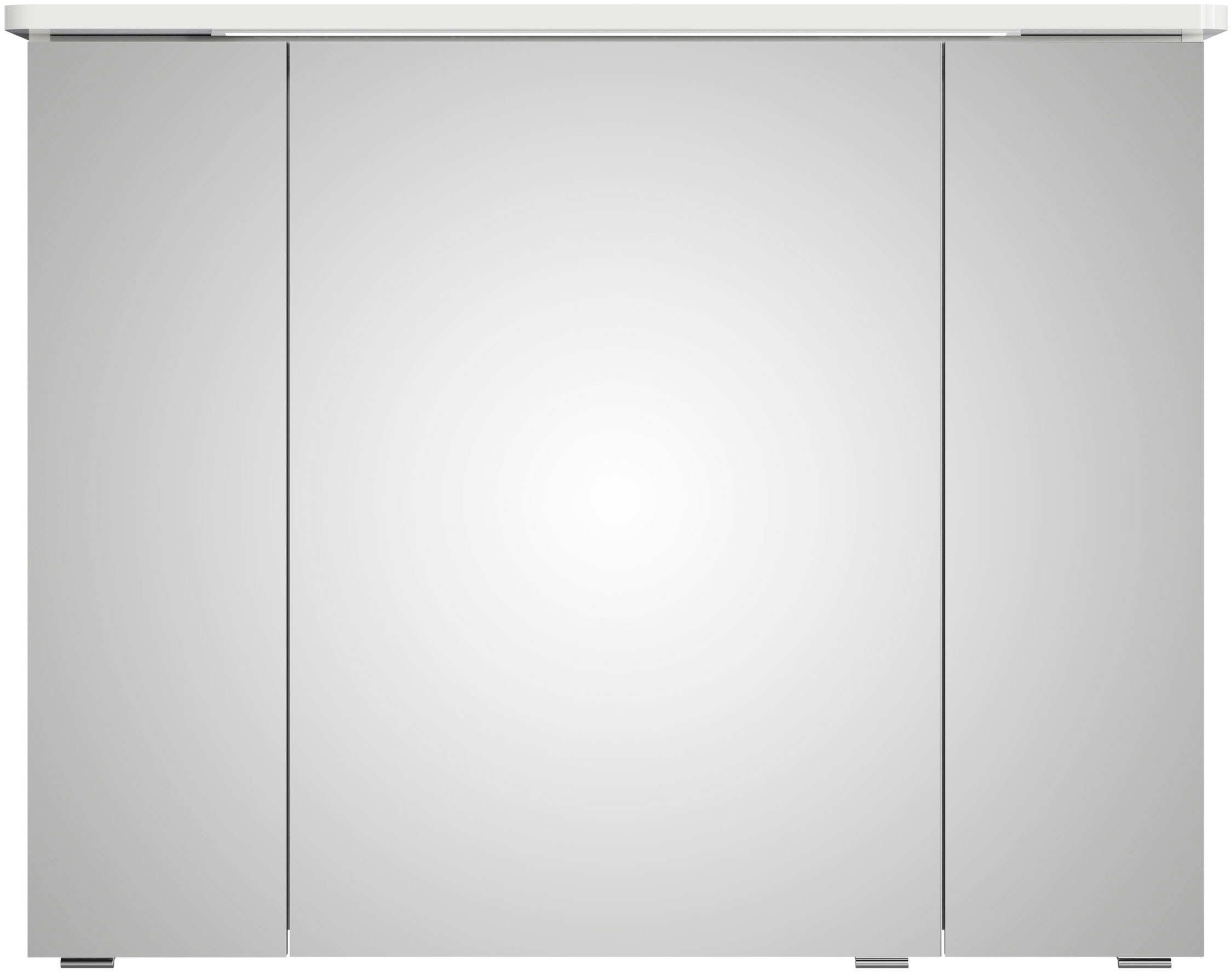 Saphir Spiegelschrank »Serie 4005 Badezimmer-Spiegelschrank inkl. LED-Kranzbeleuchtung«, Badschrank 90 cm breit, 3 Türen, 6 Glas-Einlegeböden, inkl. Türdämpfer