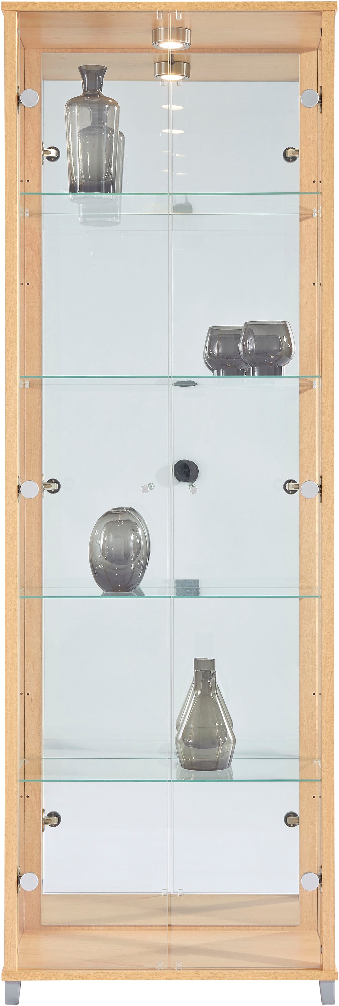 fif möbel Vitrine "OPTIMA", Standvitrine, Vitrinenschrank, Glasvitrine, Sam günstig online kaufen