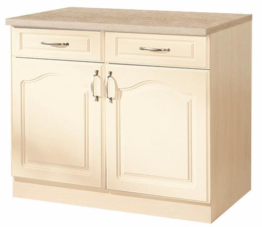 wiho Küchen Unterschrank "Linz", 100 cm breit, in Landhaus-Optik günstig online kaufen