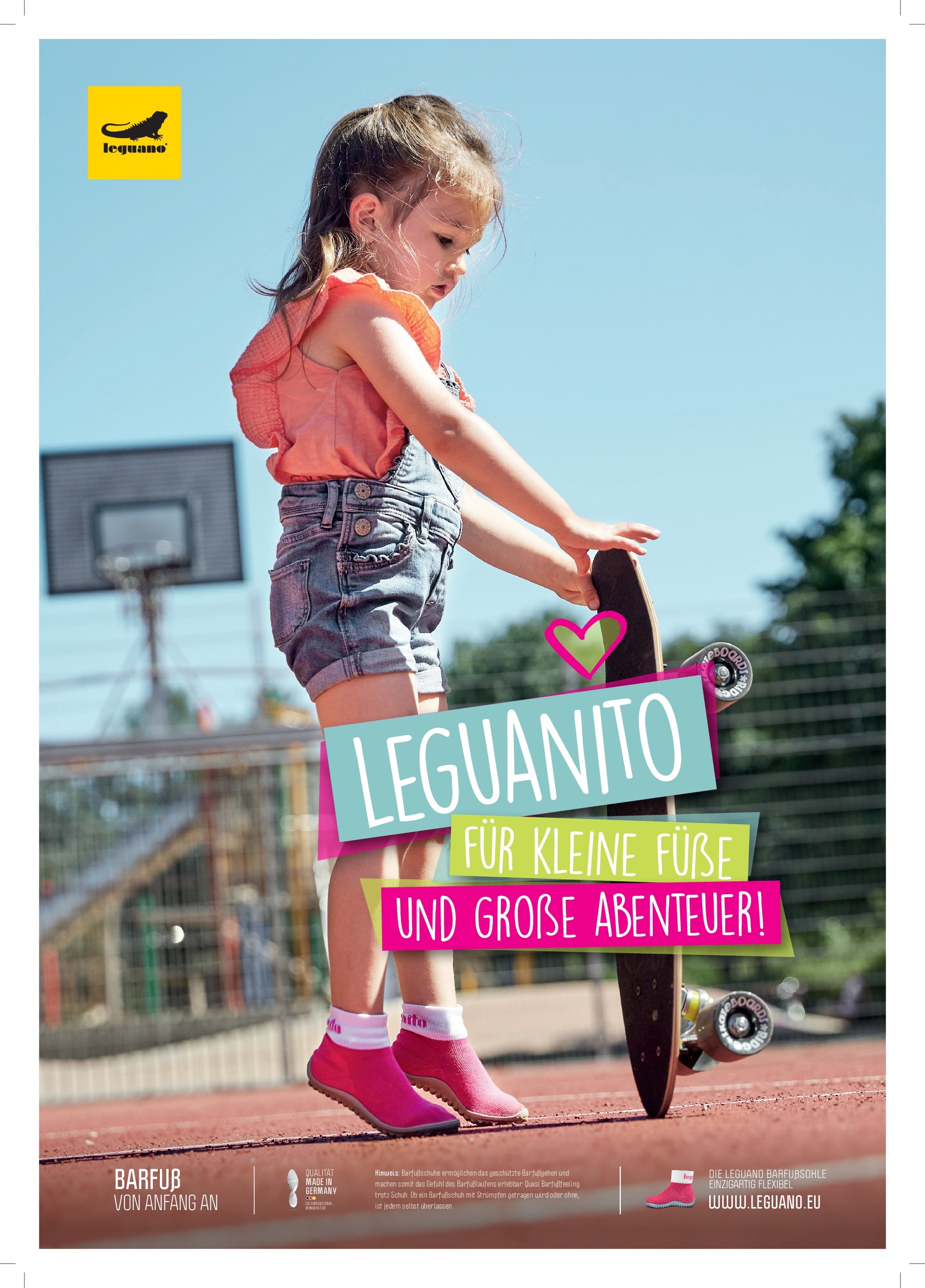 Leguano Barfußschuh »LEGUANITO«, Schlupschuh, Freizeitschuh, Hausschuh fördert optimal den Laufprozess