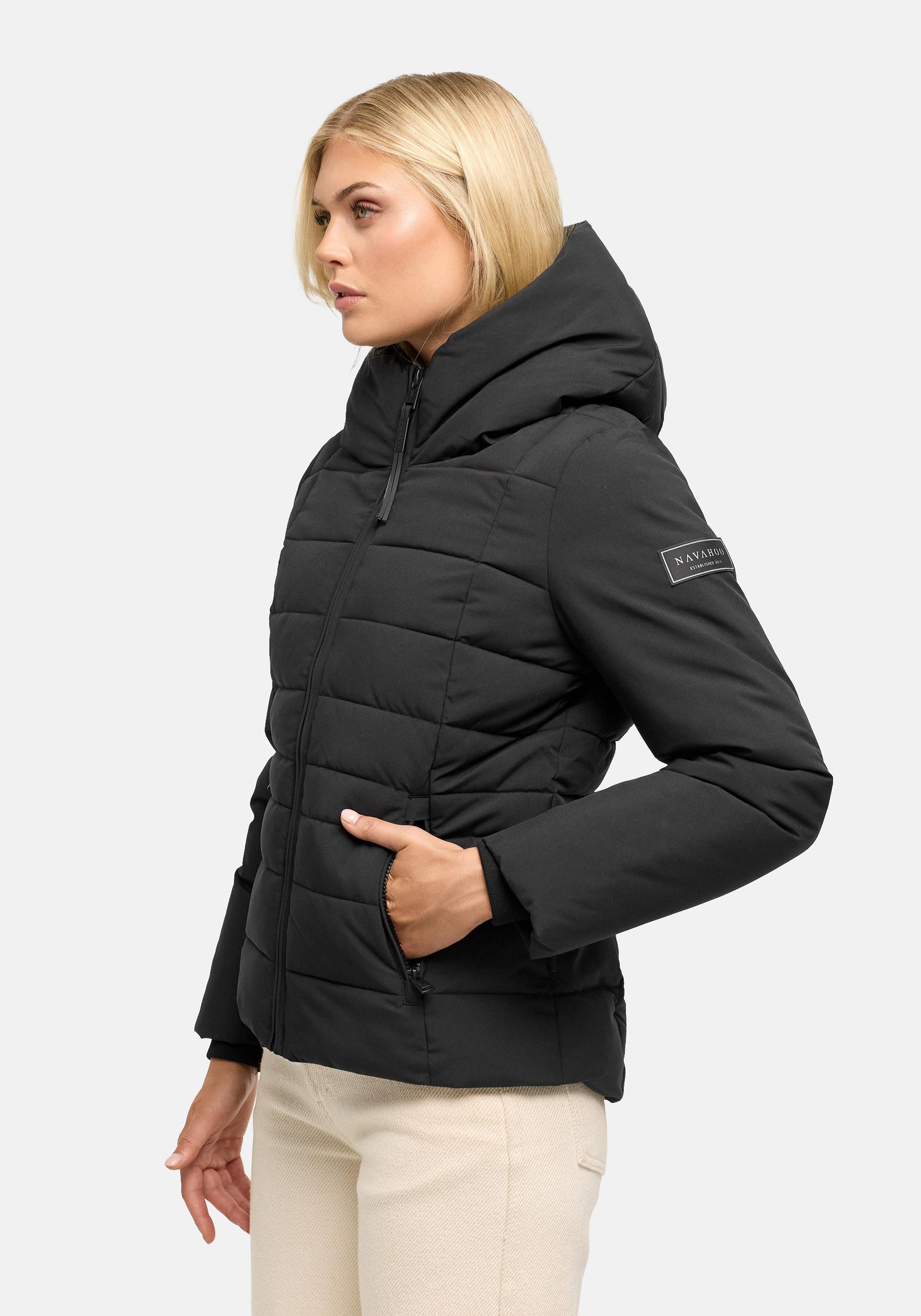 Navahoo Outdoorjacke "Stepptänzchen XIV" mit Kapuze Warme Damen Steppjacke mit Kapuze