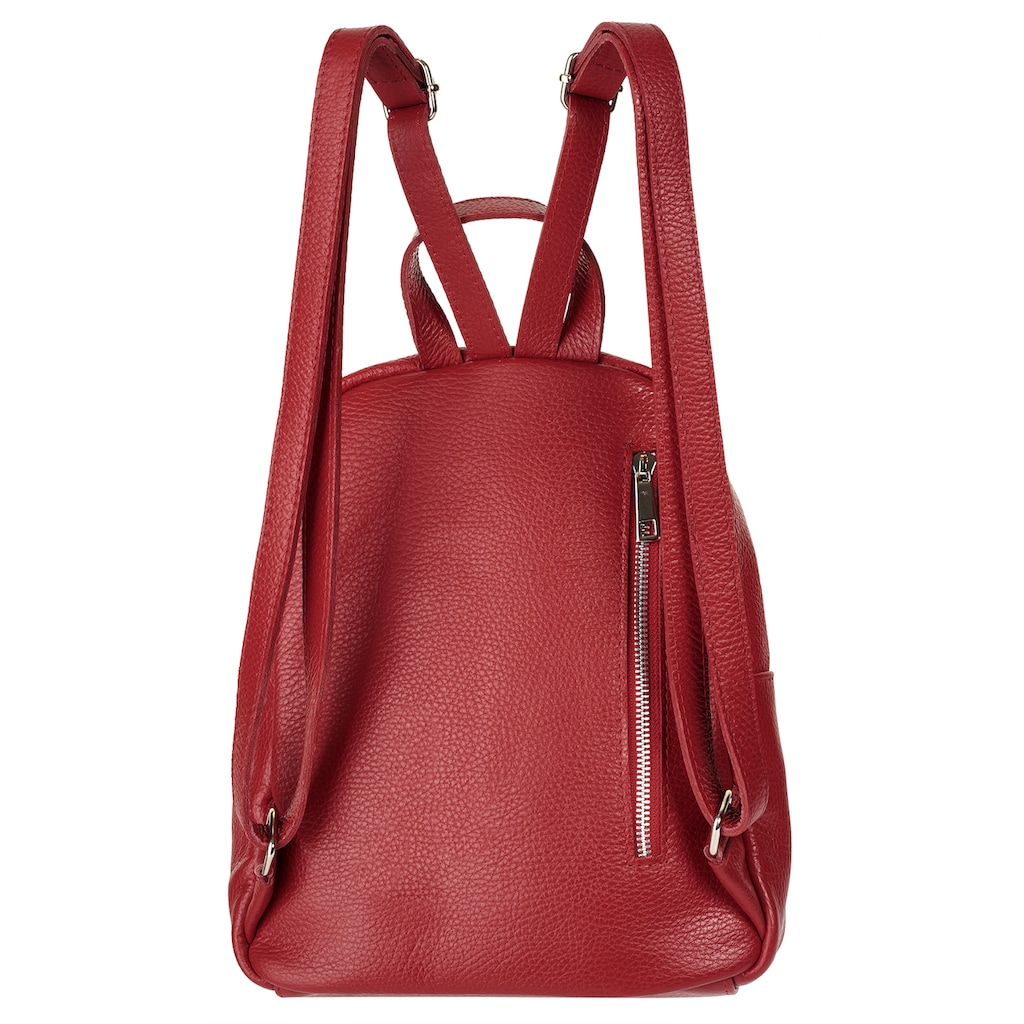 Samantha Look Cityrucksack, echt Leder, Made in Italy