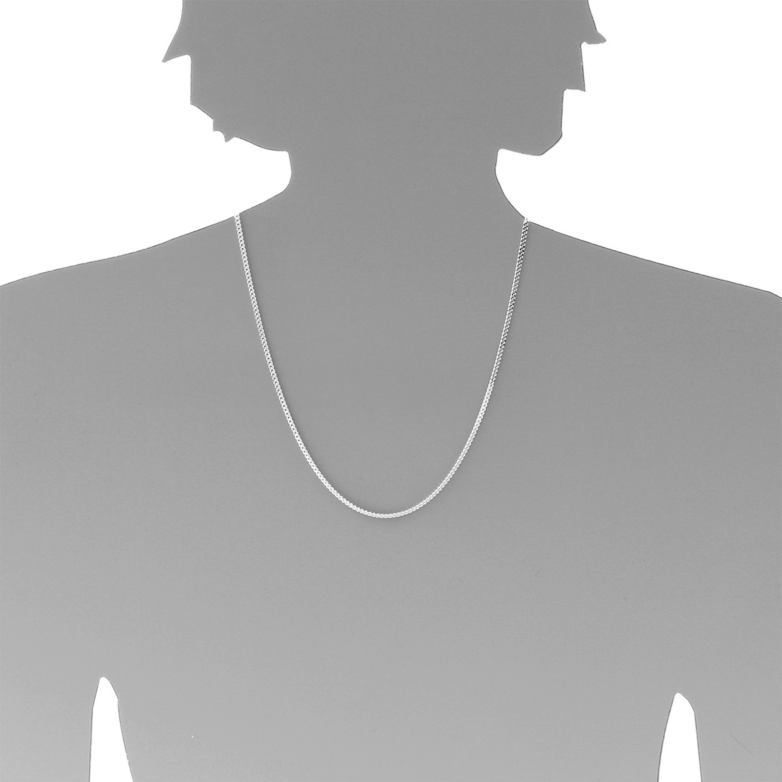 OSTSEE-SCHMUCK Silberkette »- Panzer 2,4 mm - Silber 925/000 -,«