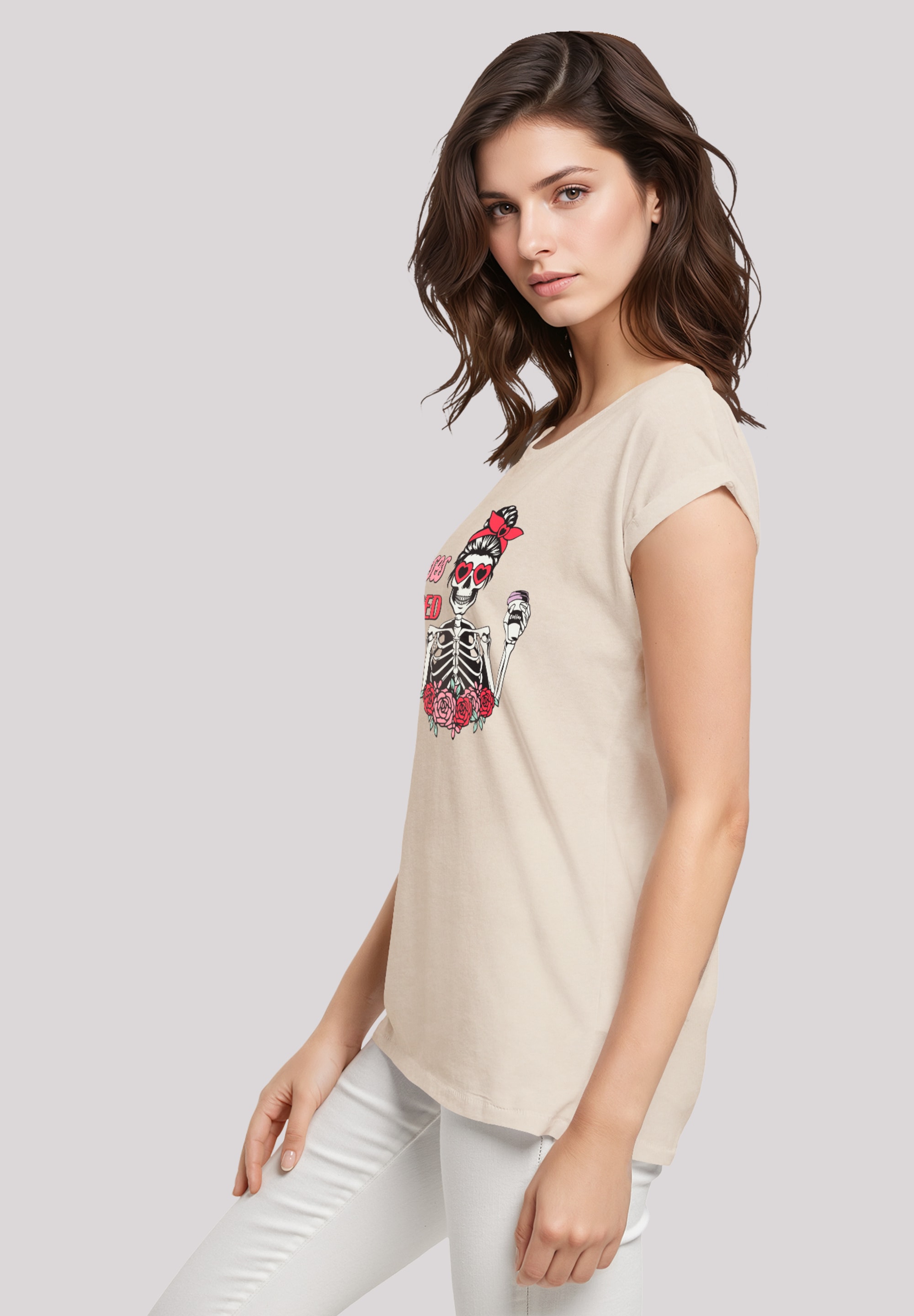 F4NT4STIC T-Shirt »Anti Valentinstag Roses are red«, Premium Qualität
