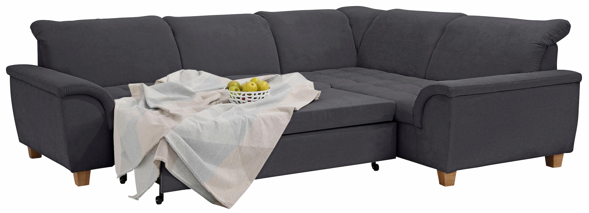 Home affaire Ecksofa »Lyla L-Form«, wahlweise mit Rückenfunktion und Bettfunktion