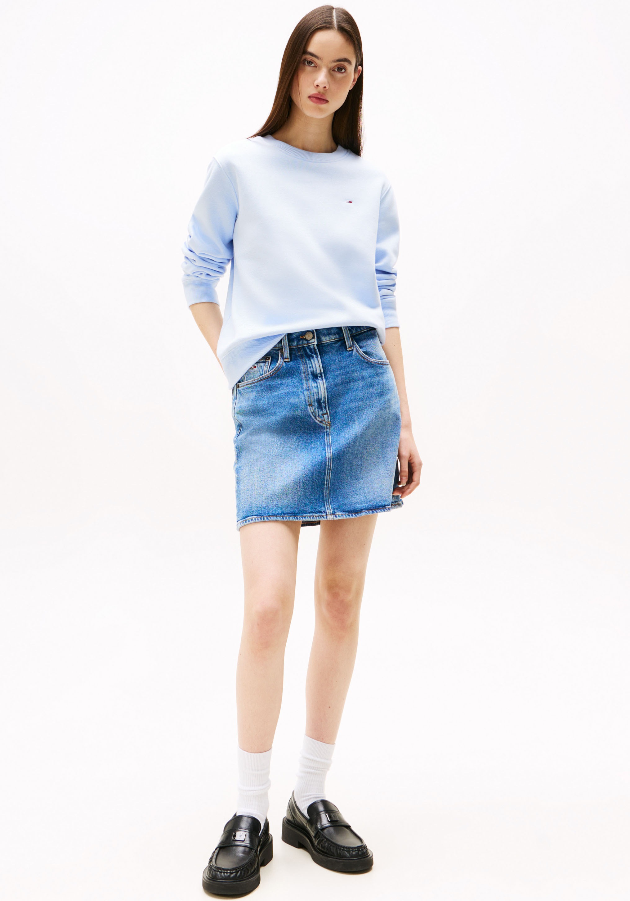 Tommy Jeans Sweatshirt »TJW REG S FLAG CREW«, mit Logostickerei