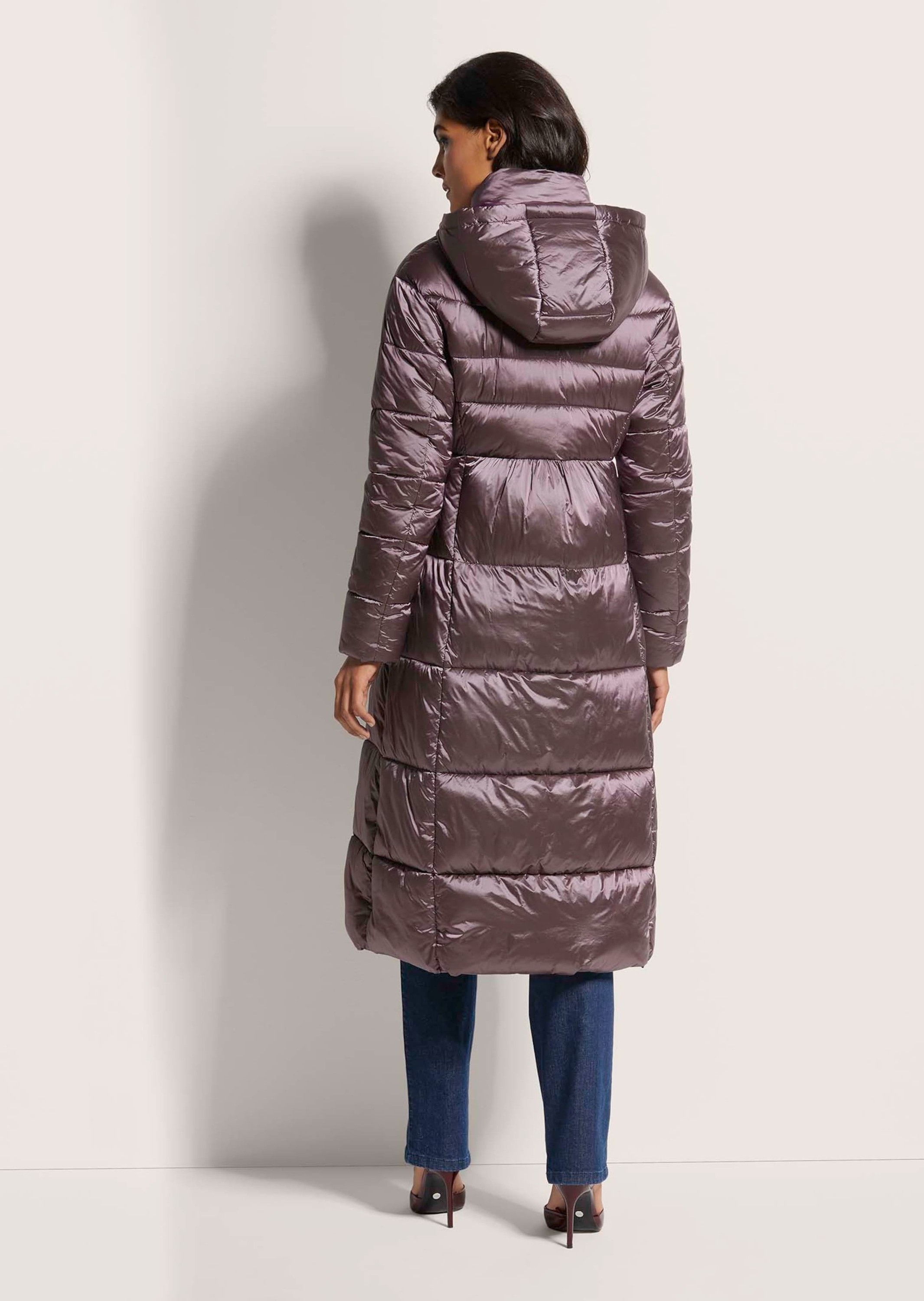 MADELEINE Langmantel »Steppmantel Lange Steppjacke mit Kapuze«