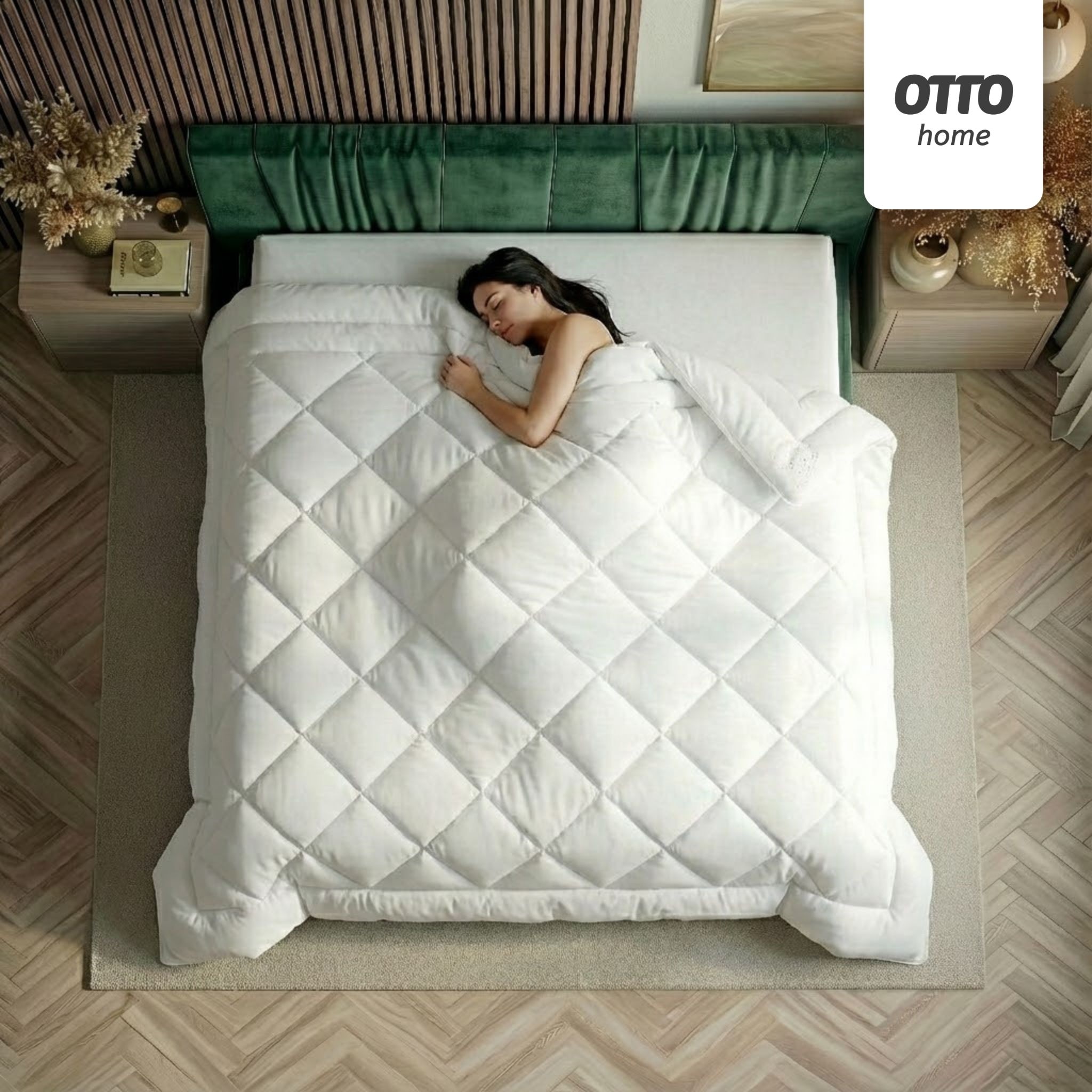 OTTO home Microfaserbettdecke »Baca, Bettdecke 135x200 cm, 155x220 cm und weitere Größen« leicht Füllung aushochwertiger6D-Hohlfaser Bezug Polyester 1 Stk. tlg. Bettdecken, Sommer, Winter, 4-Jahreszeiten, Decke