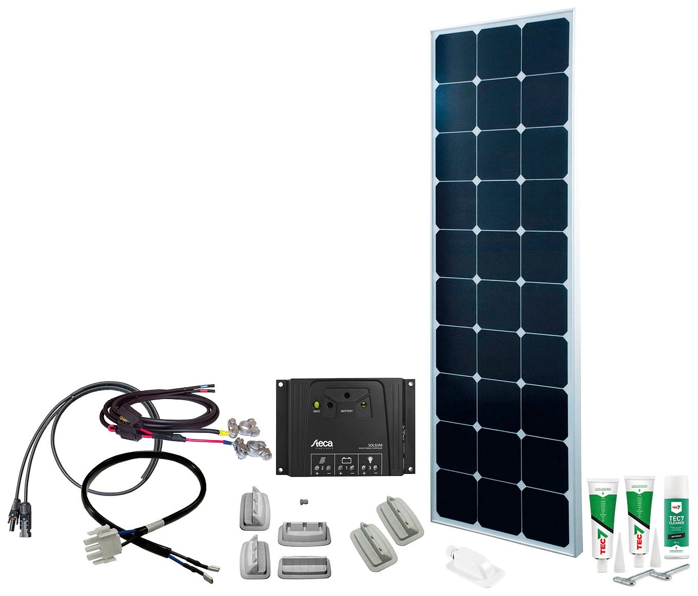 PHAESUN Solaranlage "SPR Caravan Kit, Solar Peak SOL81 110 W", silber, Solarmodule