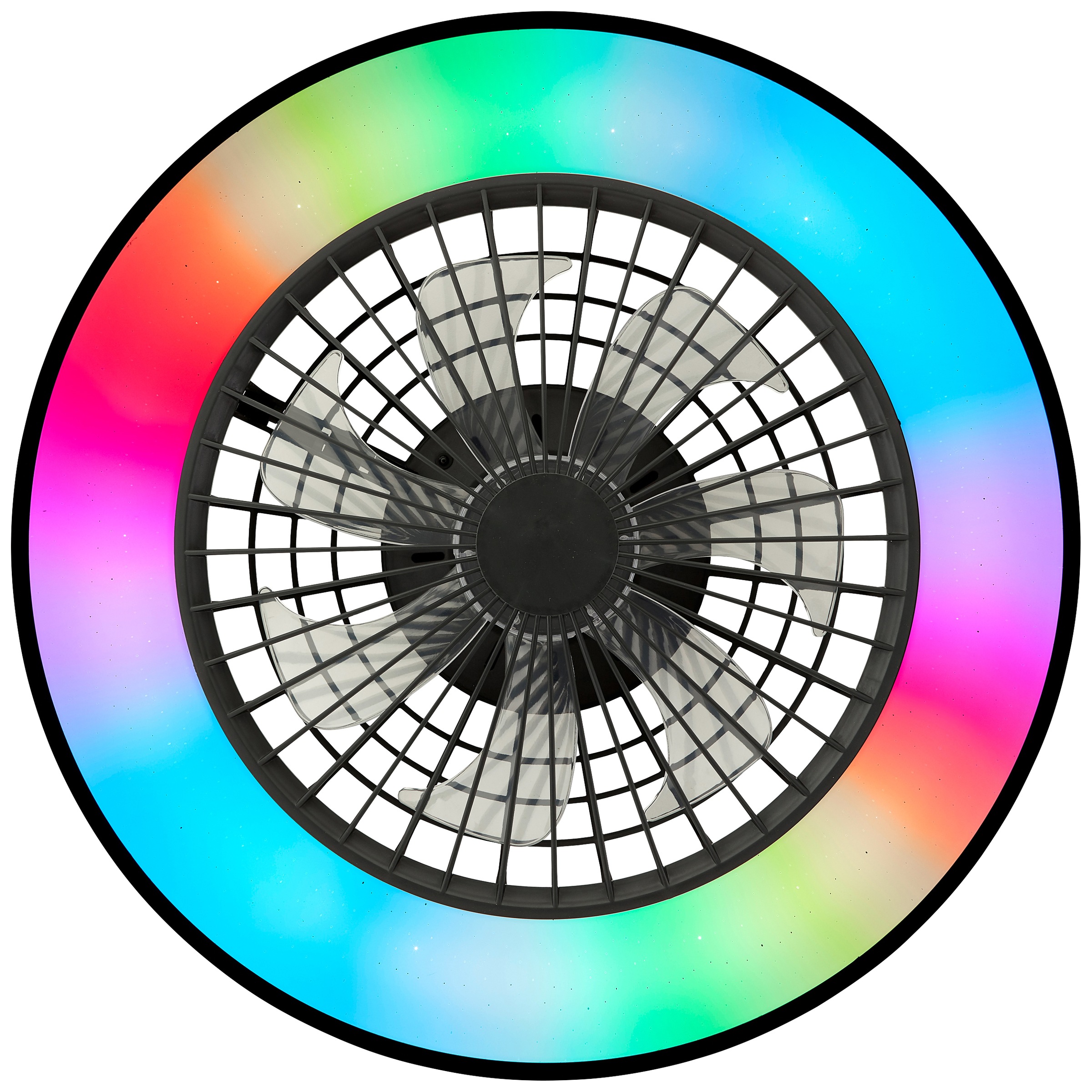 Brilliant LED Deckenleuchte »Mazzaro Deckenventilator«, Deckenlampe, Ventilator, 48,5 cm, digitales RGB, CCT, dimmbar
