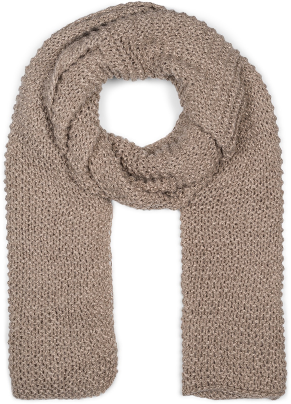 styleBREAKER Strickschal "Langer Strick Schal mit Wellen Strickmuster" 1 Stk.