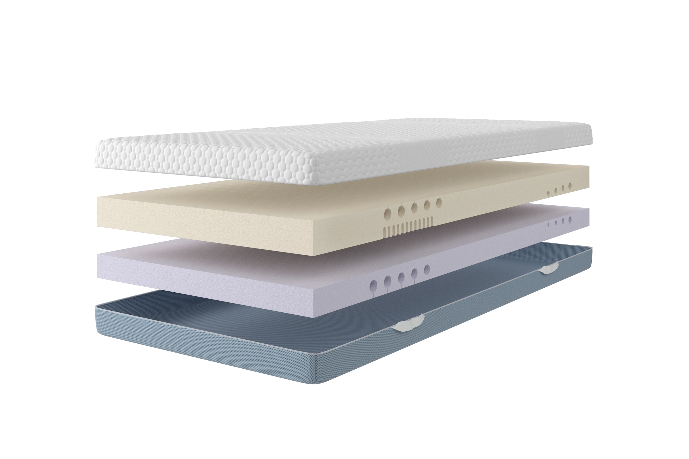 Älgdröm Hybridschaum-Matratze »Flipper Premium, 7 Zonen Matratze 90x200 cm, 140x200 cm & mehr«, 25 cm hoch, (1 St., 1-tlg.), vier unterschiedlich feste Liegeseiten (H2+3/H3+4/H4+H5), wendbar