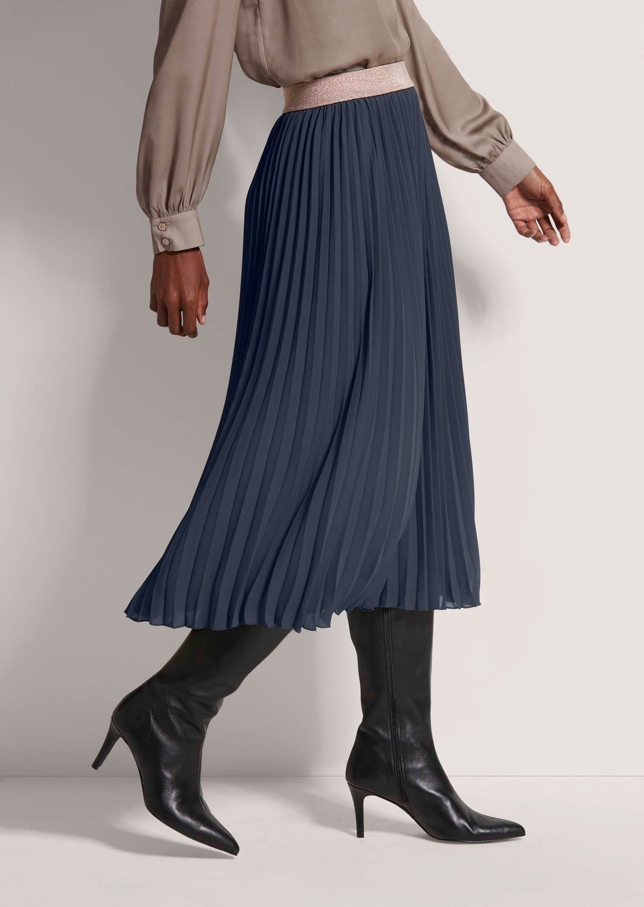 MADELEINE Midirock »Plisseerock Eleganter Faltenrock in Midilänge«