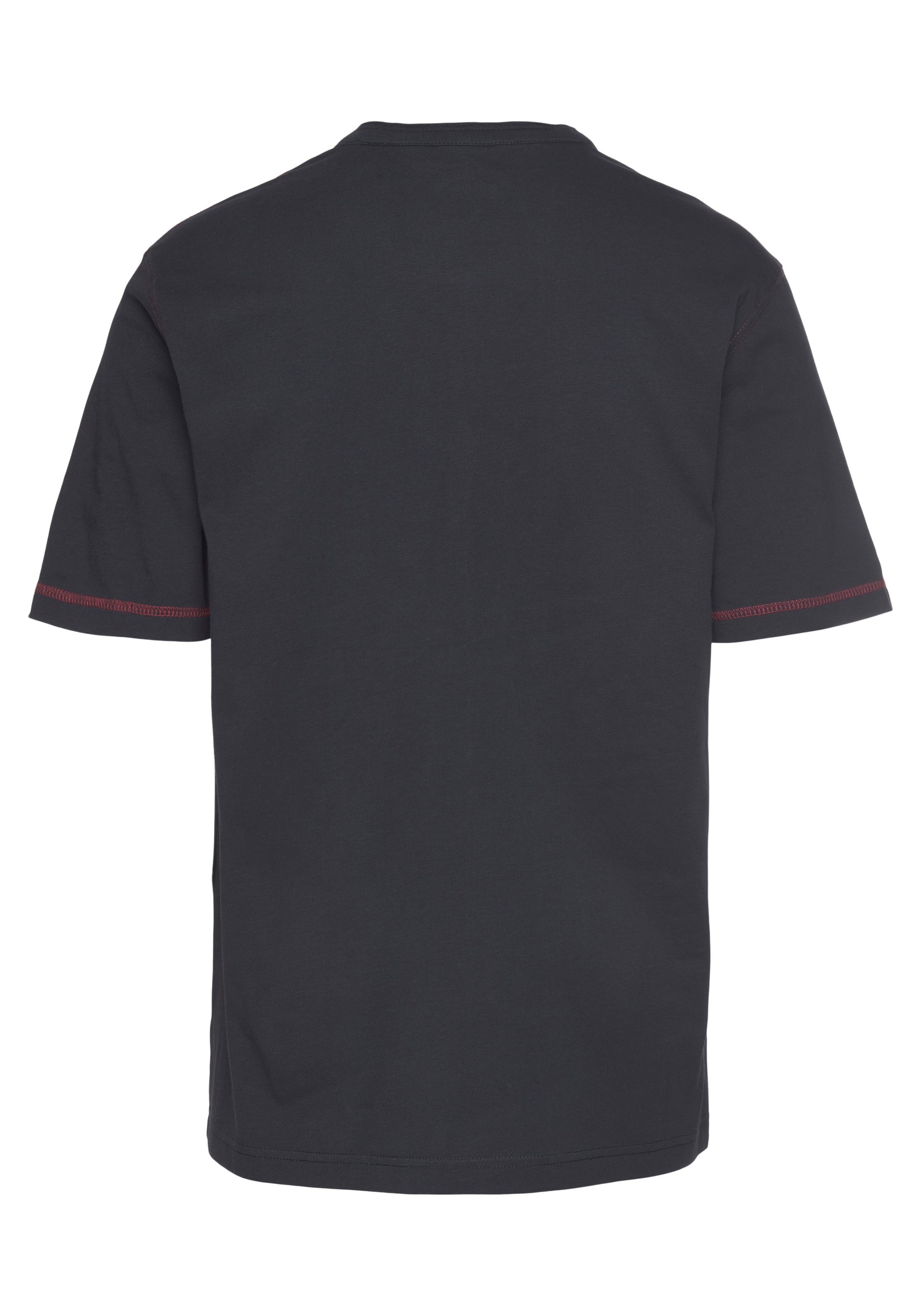 Man's World Henleyshirt, mit kontrastfarbenen Nähten