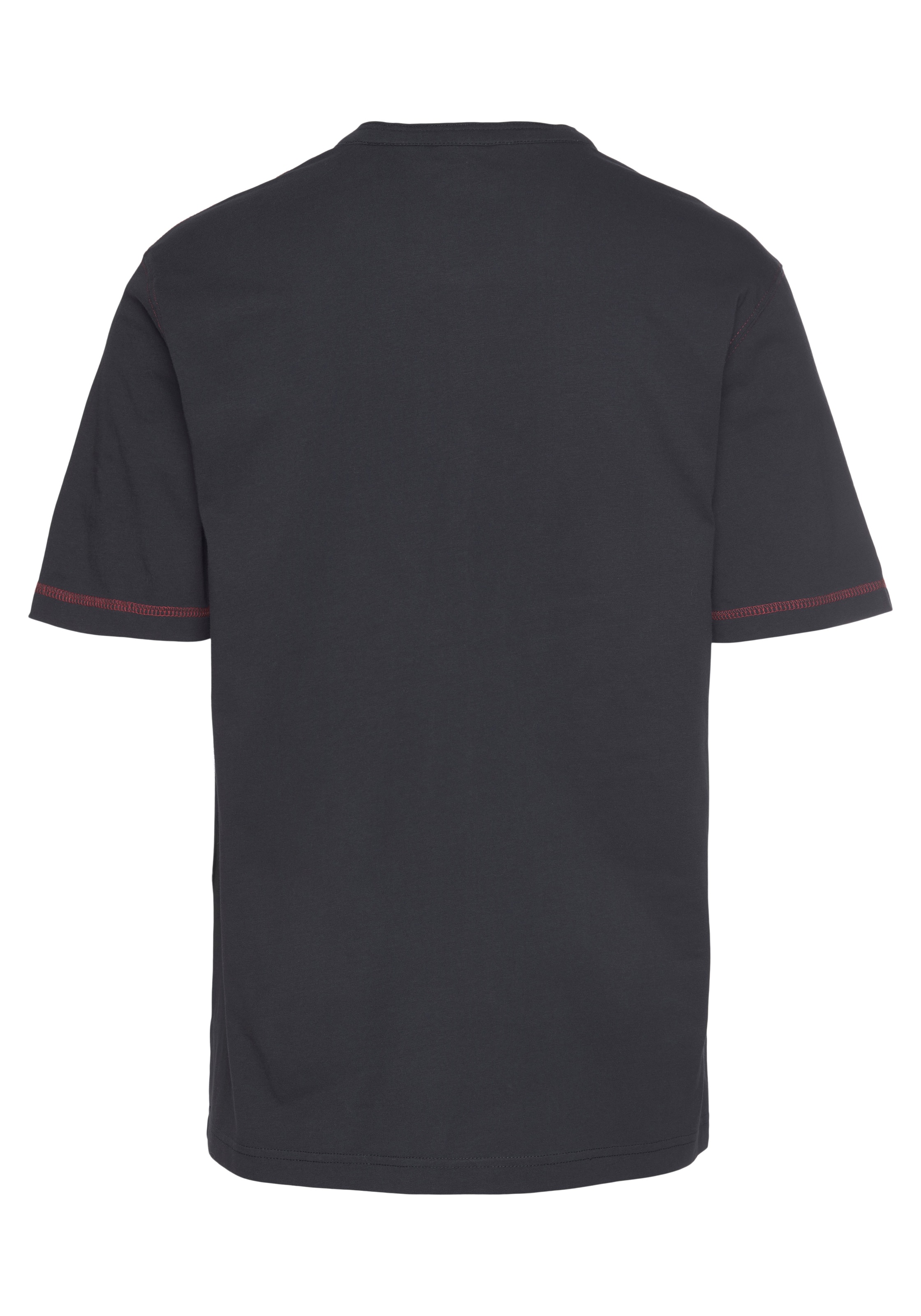 Mans World Henleyshirt, Kurzarm, lässige Passform, bedruckt, Rundhals, casu günstig online kaufen