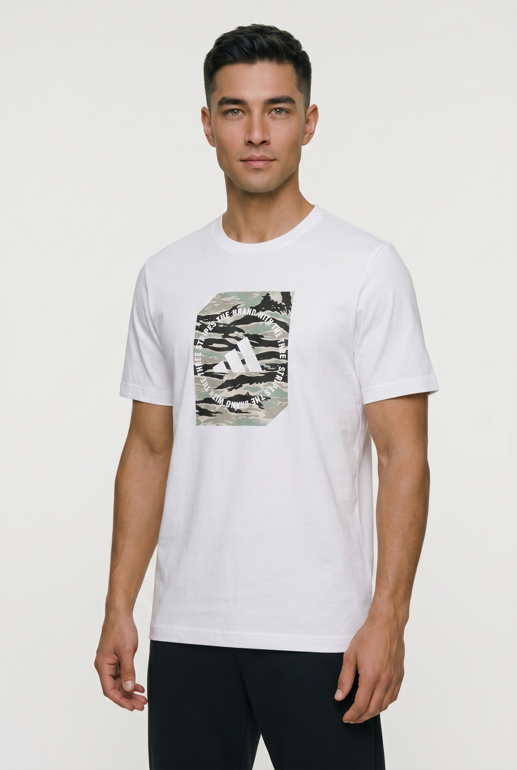 adidas Sportswear T-Shirt "CAMO SHAPE GRAPHIC" Print T-Shirt, aus weichem Single Jersey, pflegeleicht