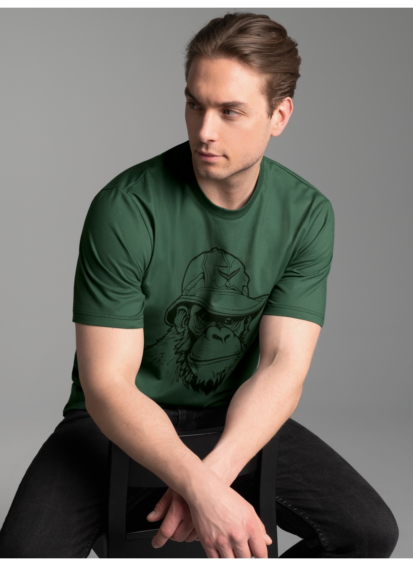 Trigema T-Shirt "TRIGEMA T-Shirt mit Affen-Printmotiv" 1 Stk. tlg. günstig online kaufen