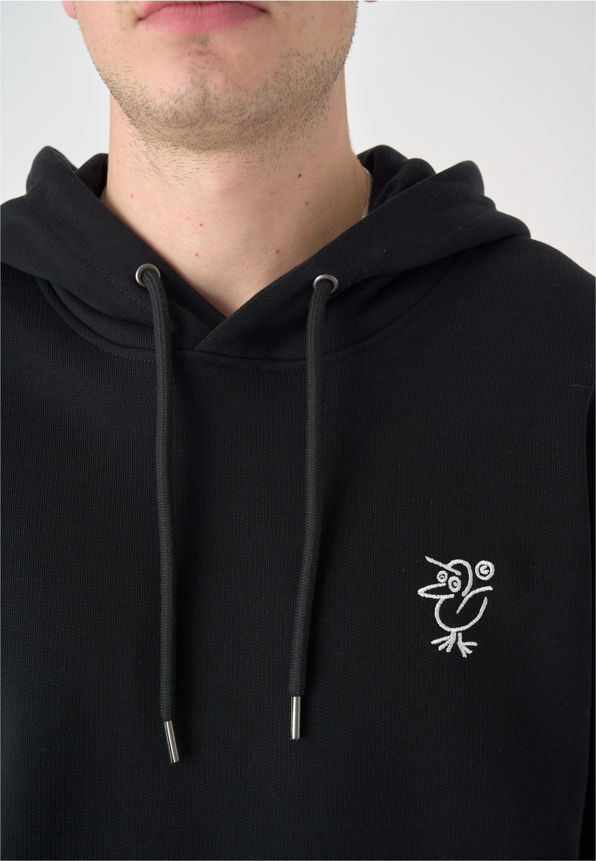 Cleptomanicx Kapuzensweatshirt »Sketch Gull«, mit toller Stickerei auf der Brust