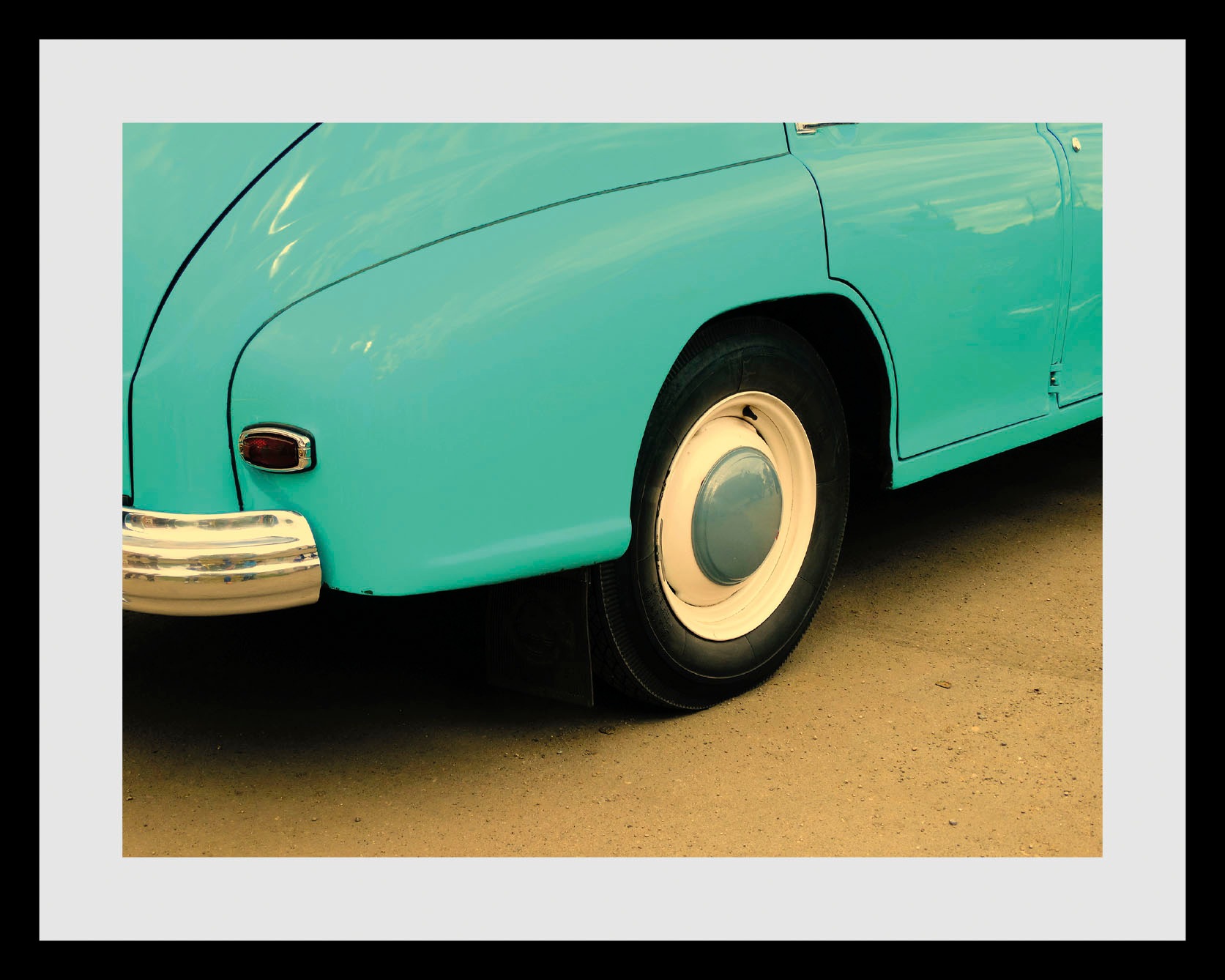 queence Bild »Nostalgie«, Auto-Fahrzeuge, (1 St.), HD Premium Poster-Druck inkl. Holzrahmen